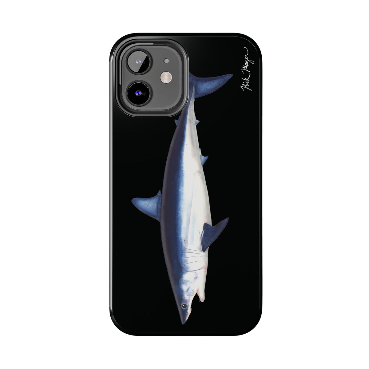 Mako Shark Black iPhone Case Printify