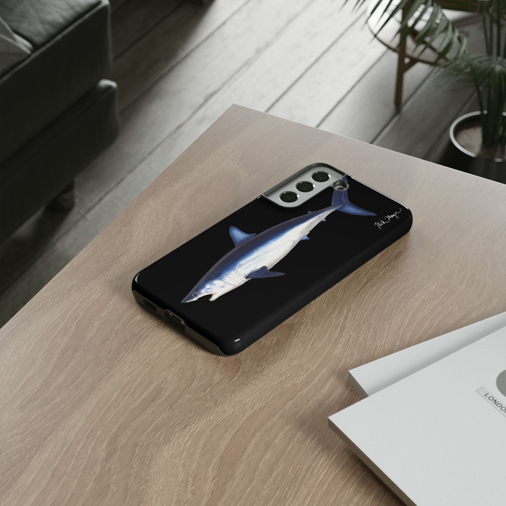Mako Shark Black Phone Case (Samsung)