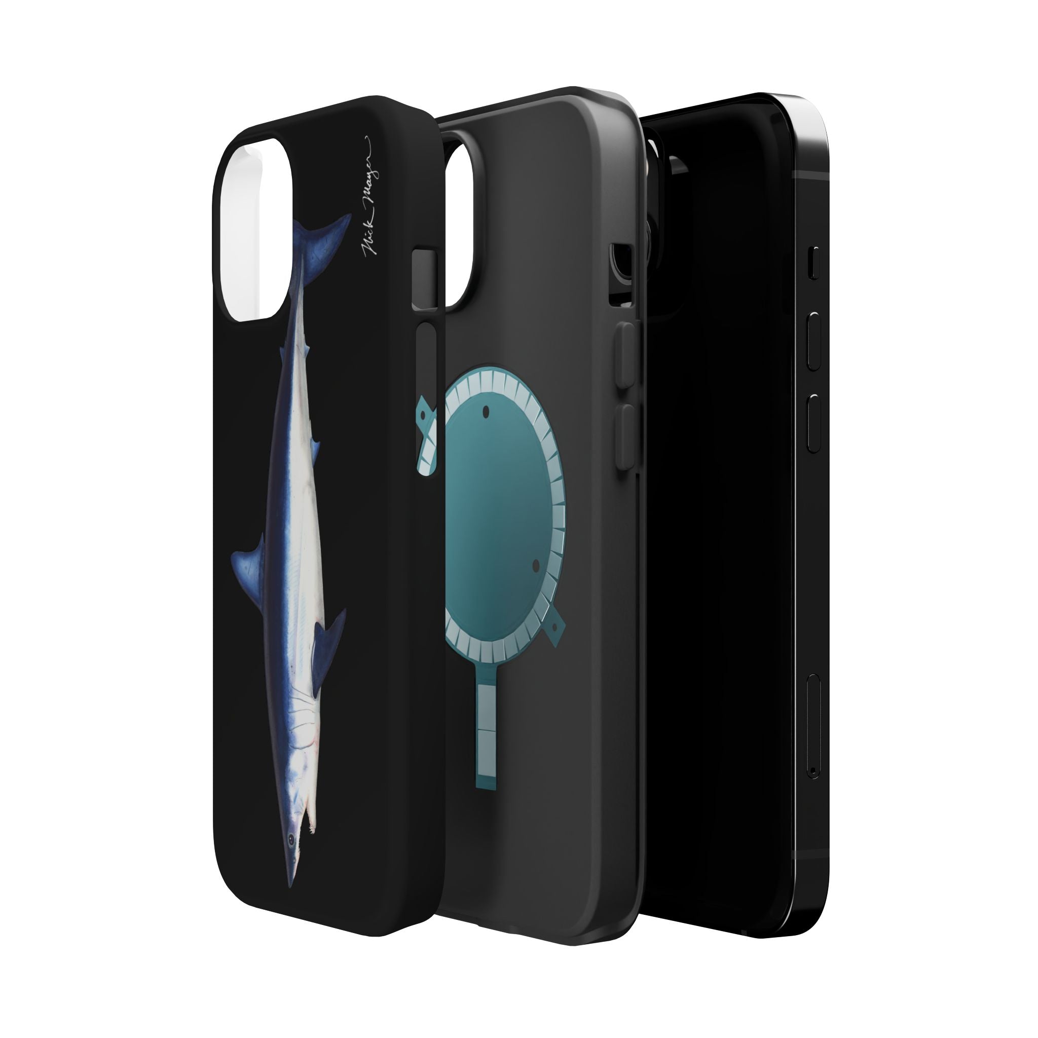 Mako Shark MagSafe Black iPhone Case