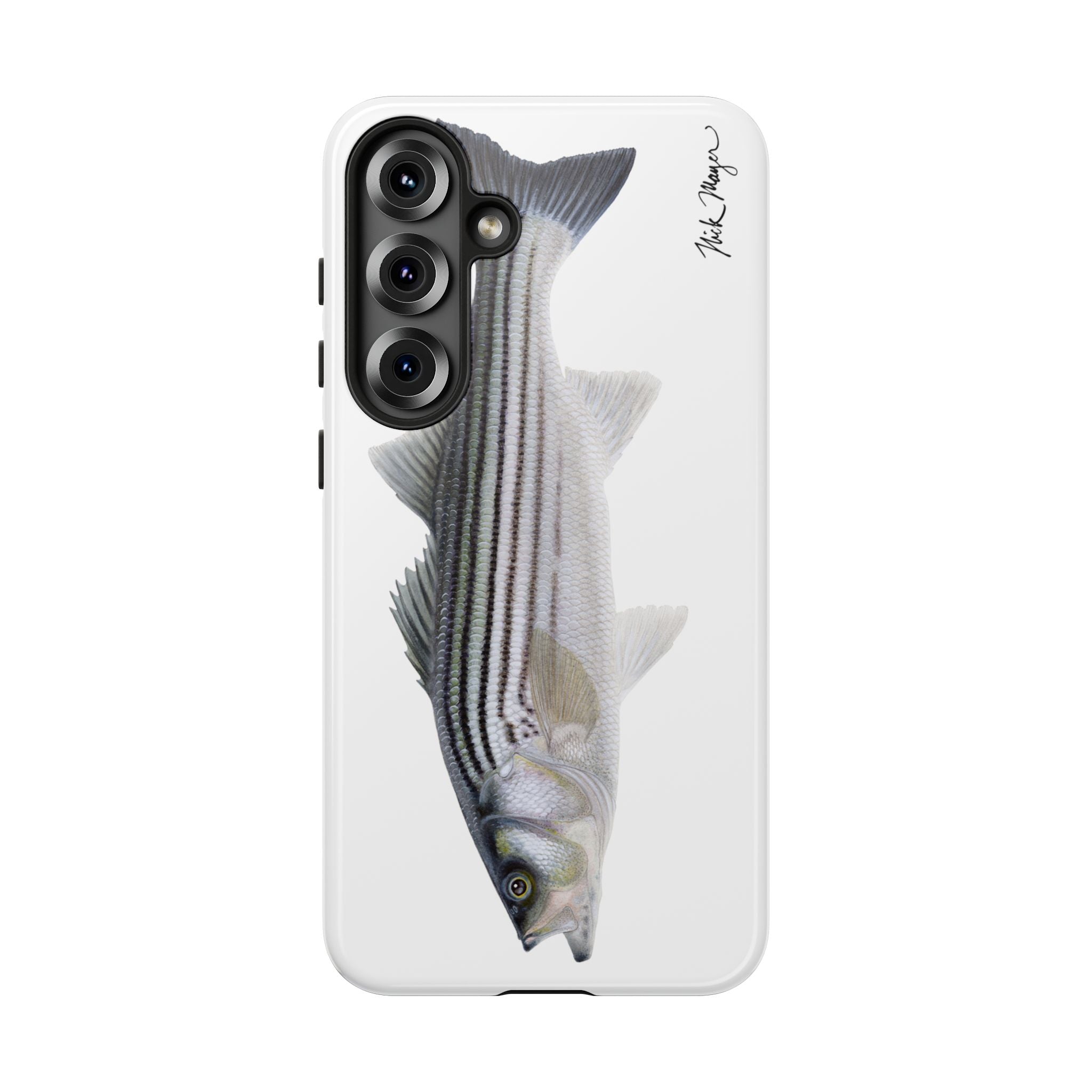 Schoolie Striper White Phone Case (Samsung) Printify