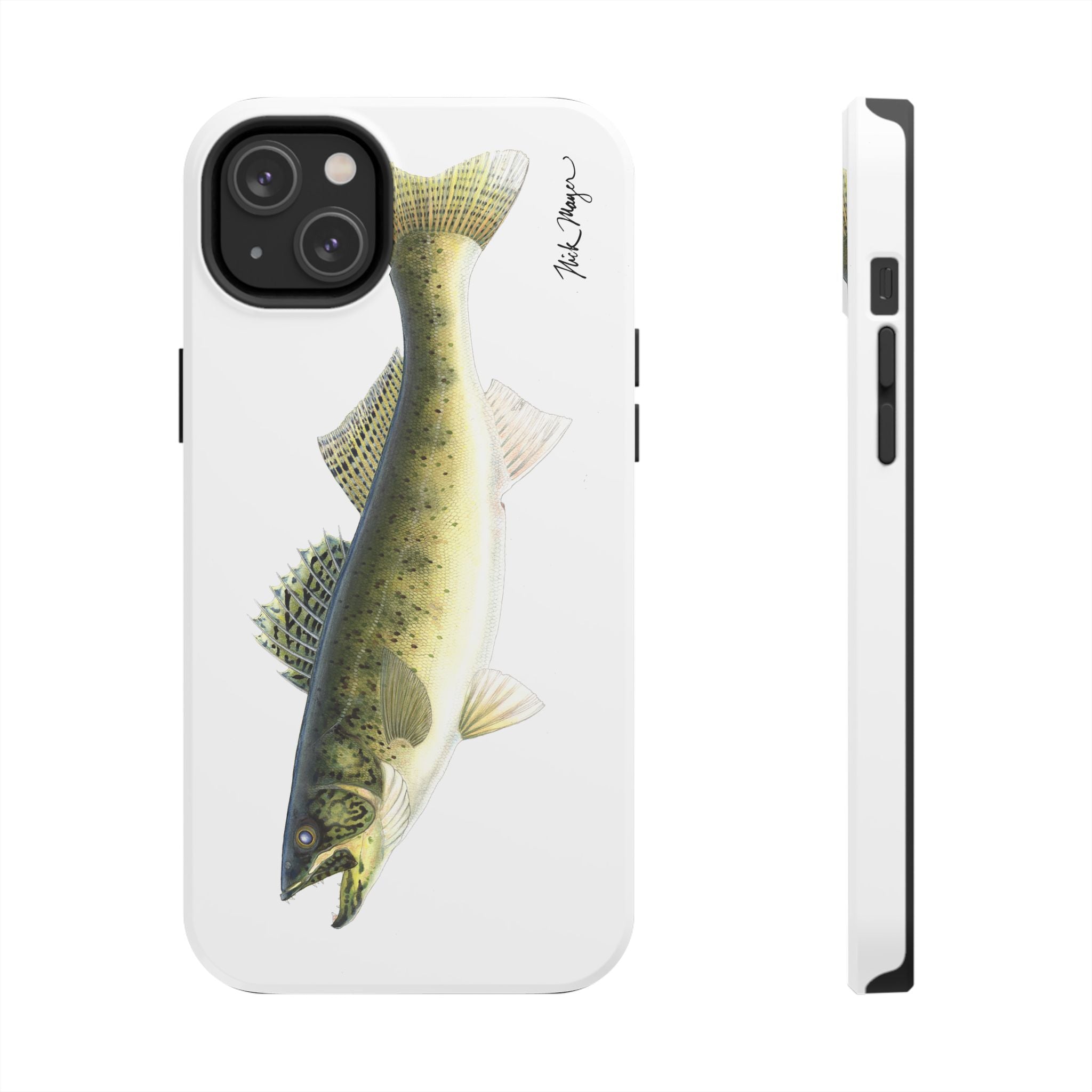 Walleye White Phone Case (iPhone)