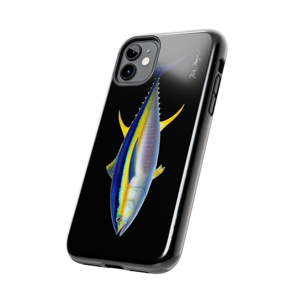 Yellowfin Tuna Black Phone Case (iPhone) Printify