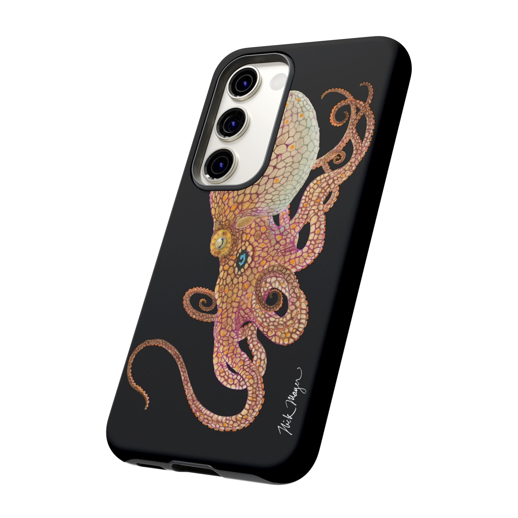Two Spot Octopus Black Phone Case (Samsung)