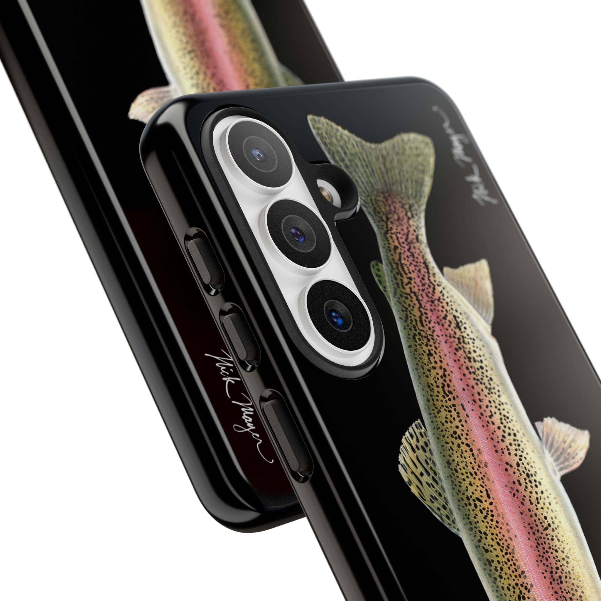 Rainbow Trout Black Phone Case (Samsung) Printify