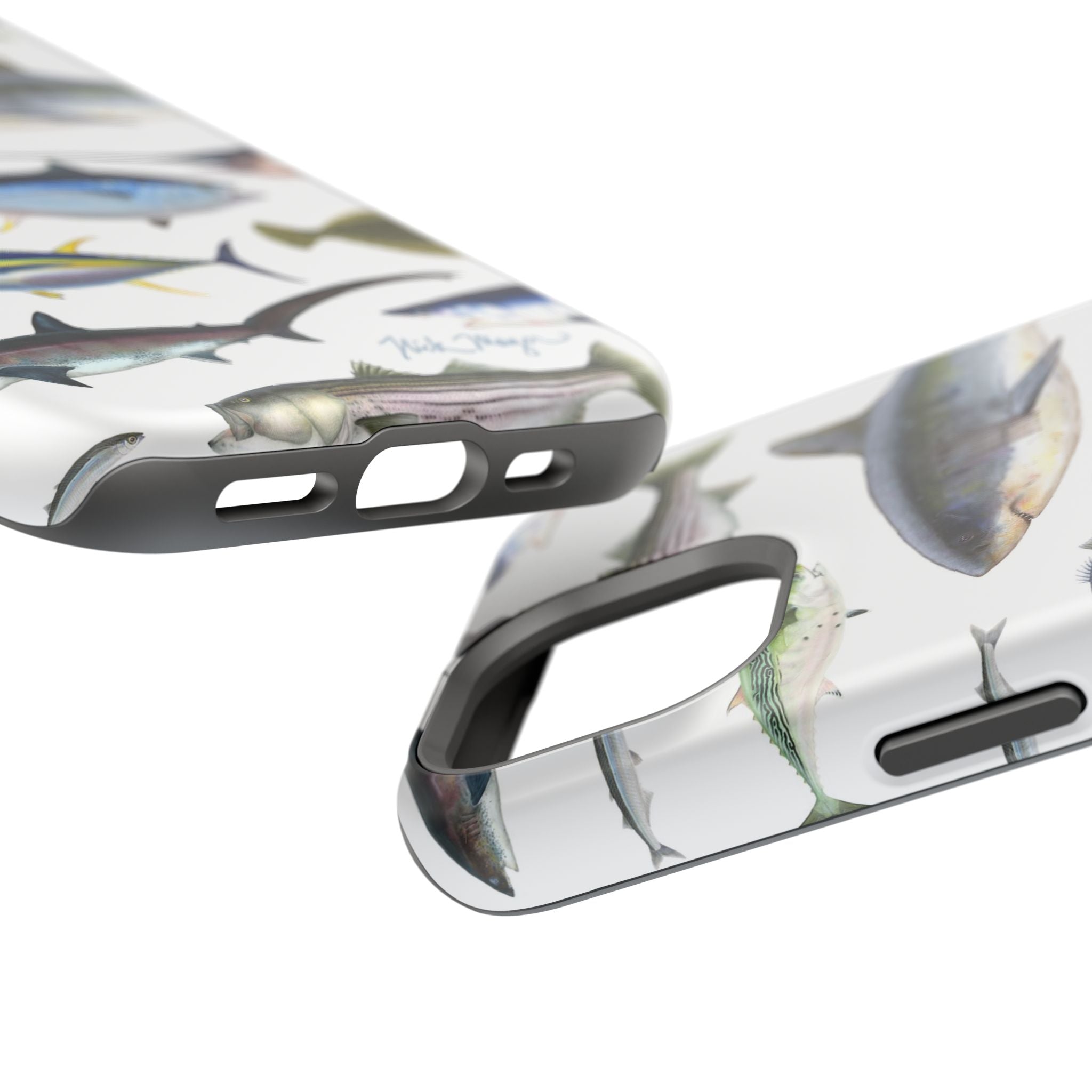 New England Fish White MagSafe iPhone Case