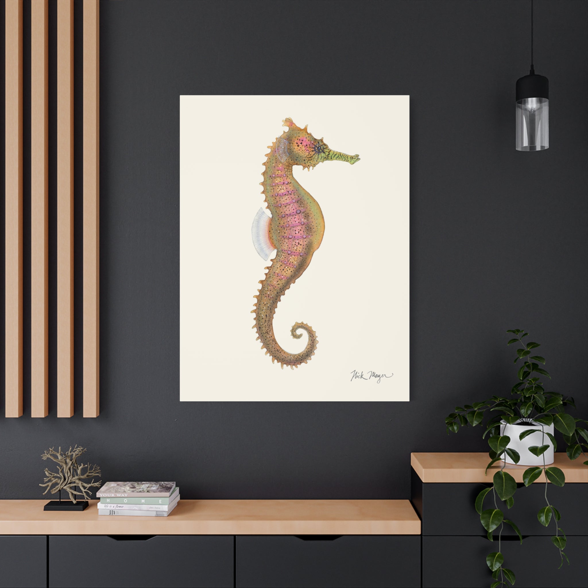 Estuary Seahorse Canvas Print