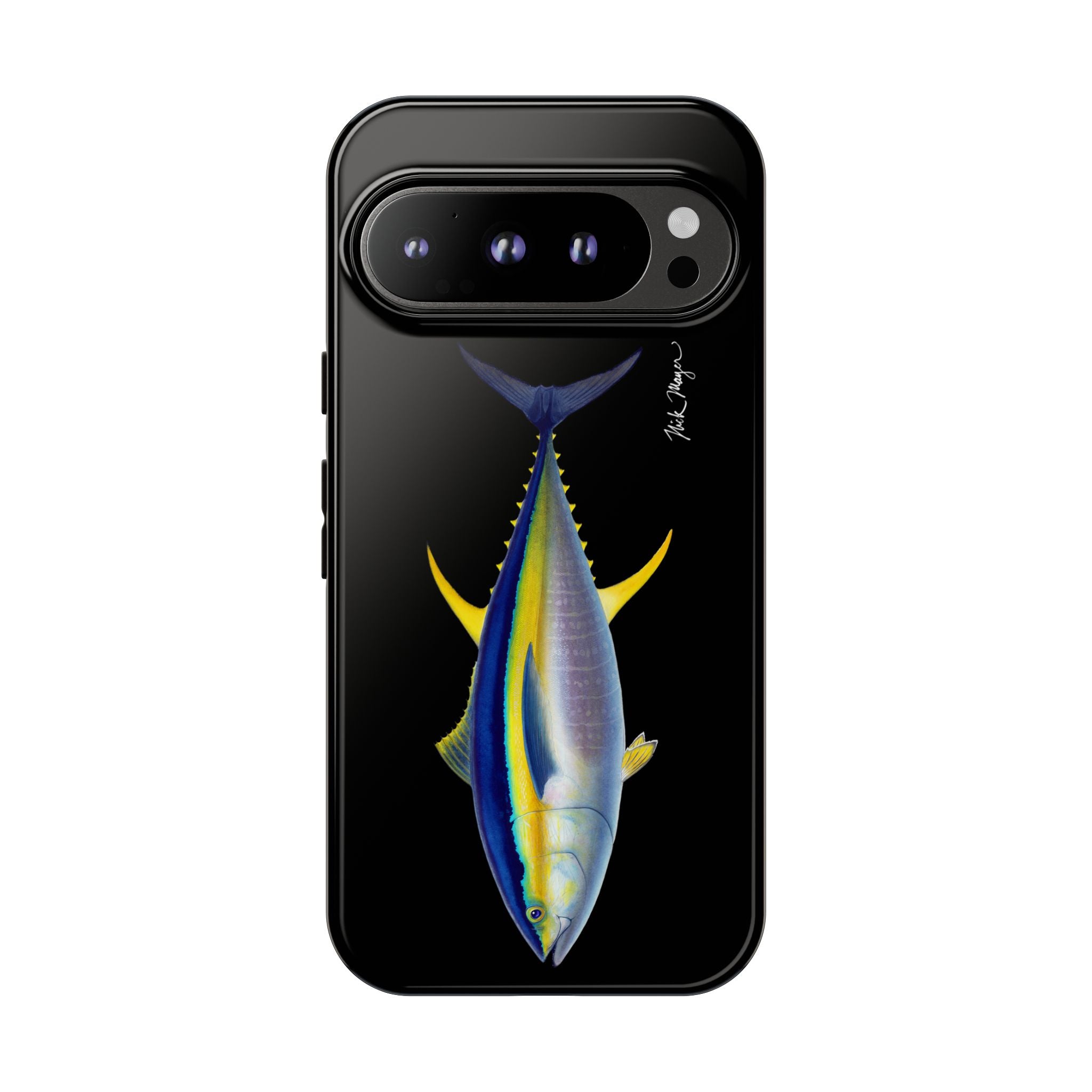 Yellowfin Tuna Black Phone Case (Samsung) Printify