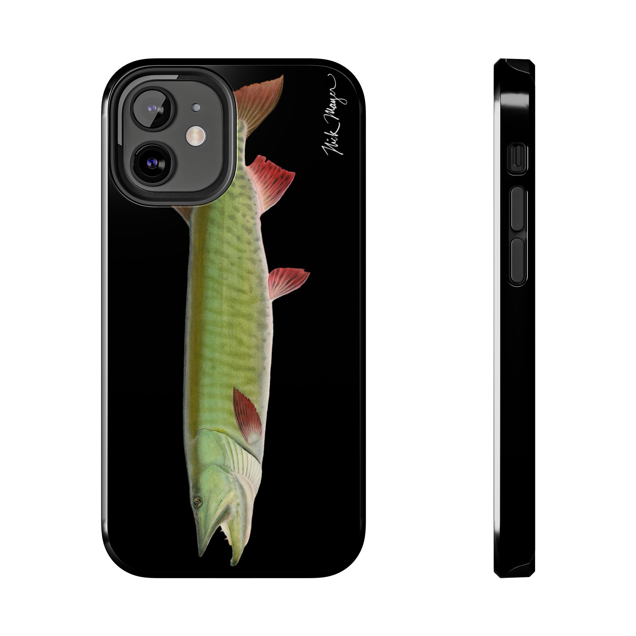 Trophy Muskie Black Phone Case (iPhone)