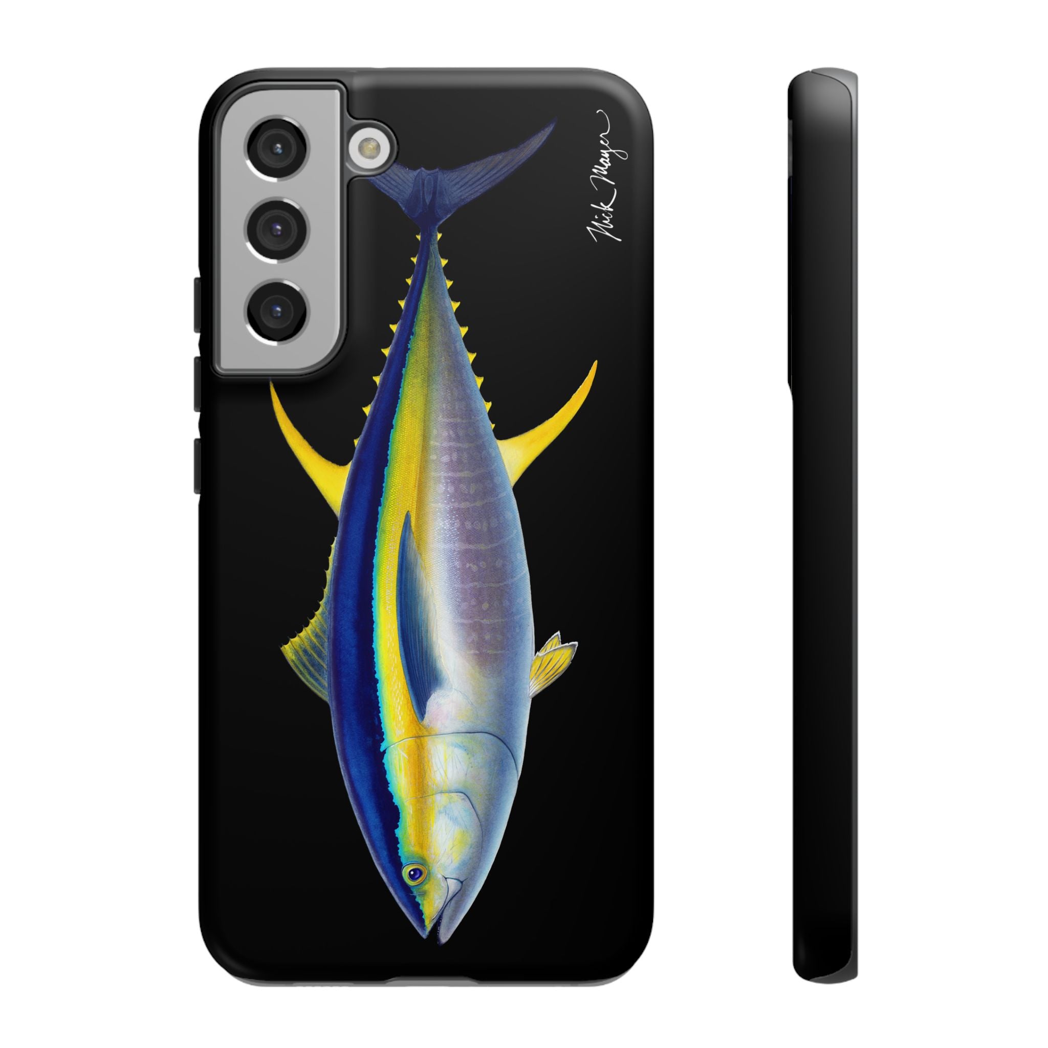 Yellowfin Tuna Black Phone Case (Samsung) Printify