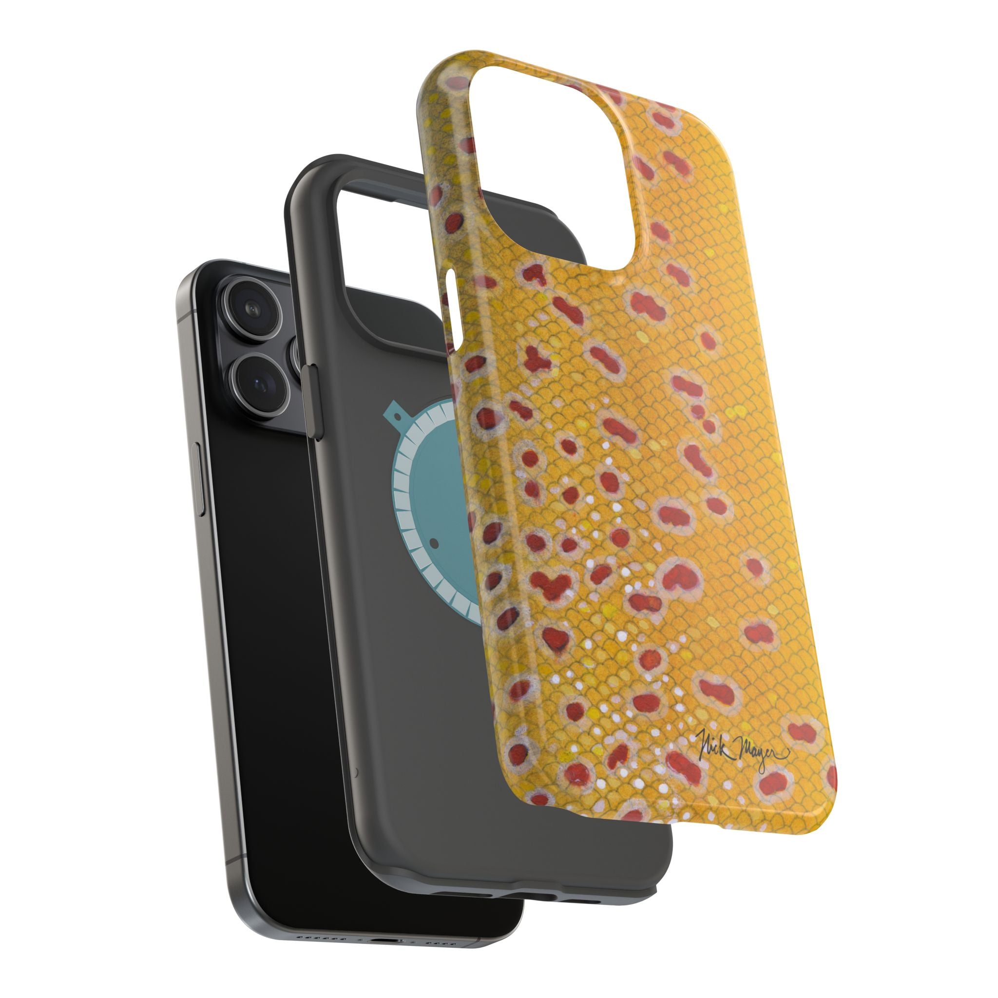 Brown Trout 3 Skin MagSafe iPhone Case