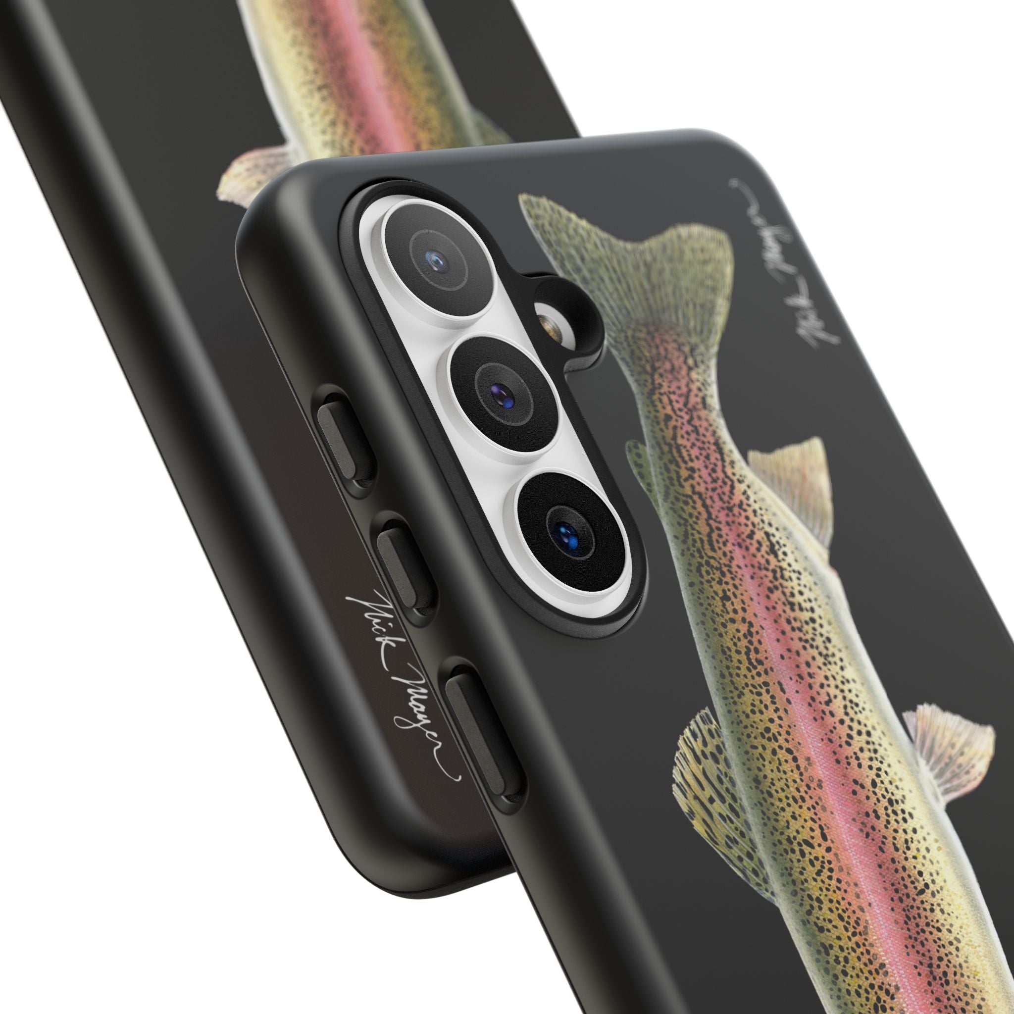 Rainbow Trout Black Phone Case (Samsung) Printify