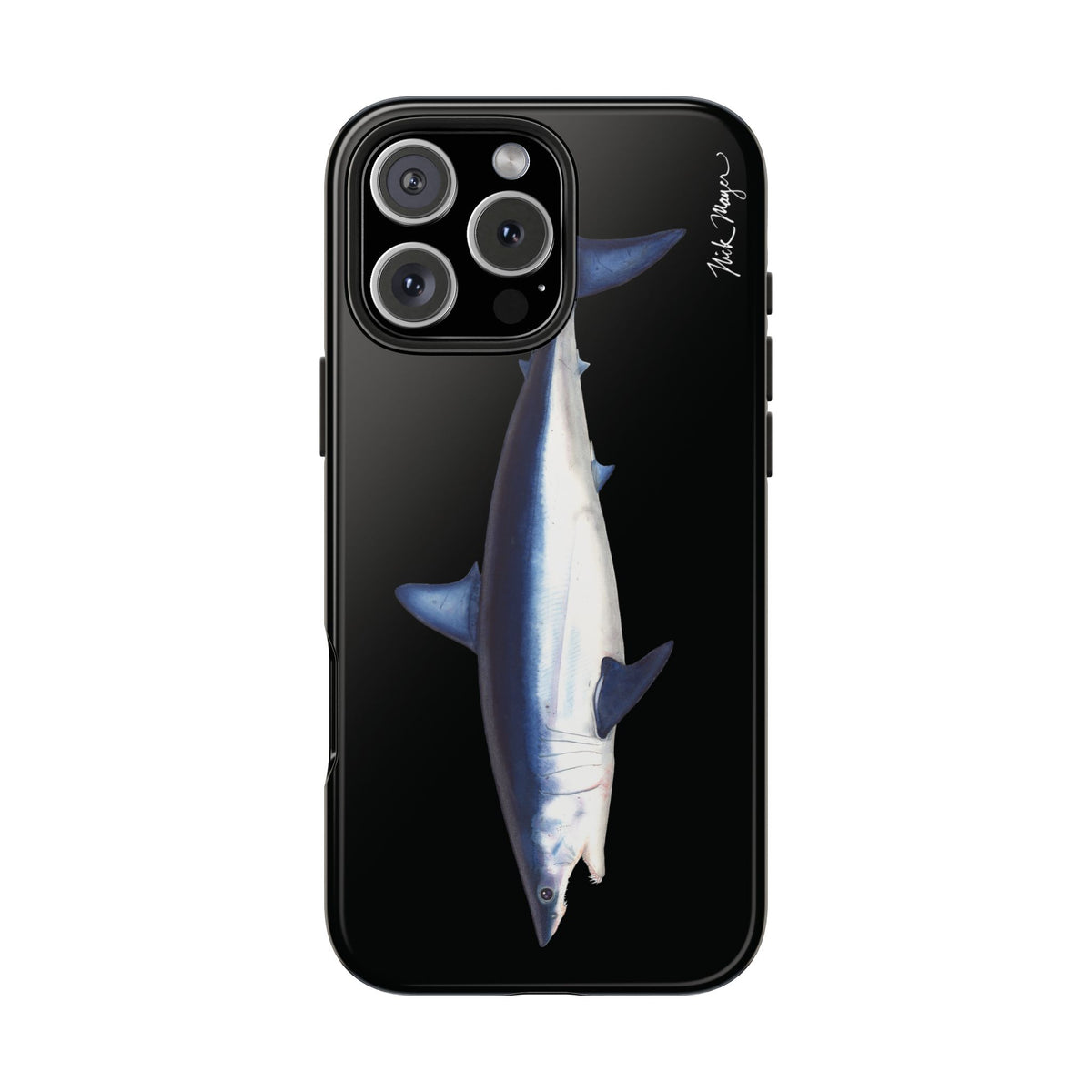 Mako Shark Black iPhone Case Printify