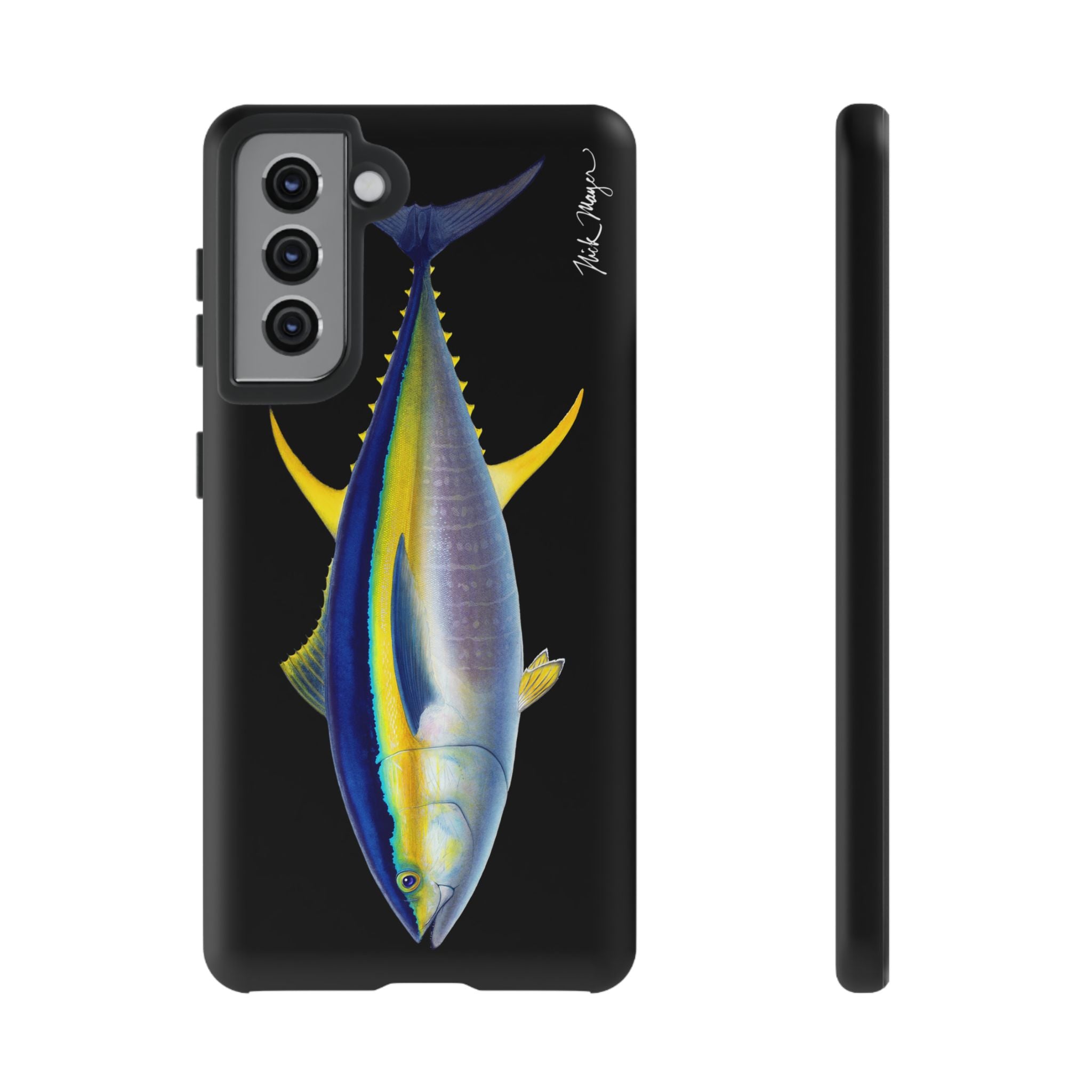 Yellowfin Tuna Black Phone Case (Samsung) Printify