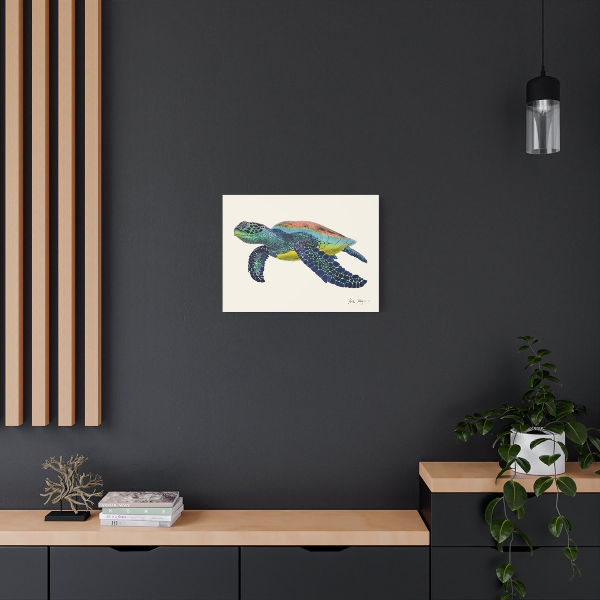 Green Sea Turtle II Canvas Print
