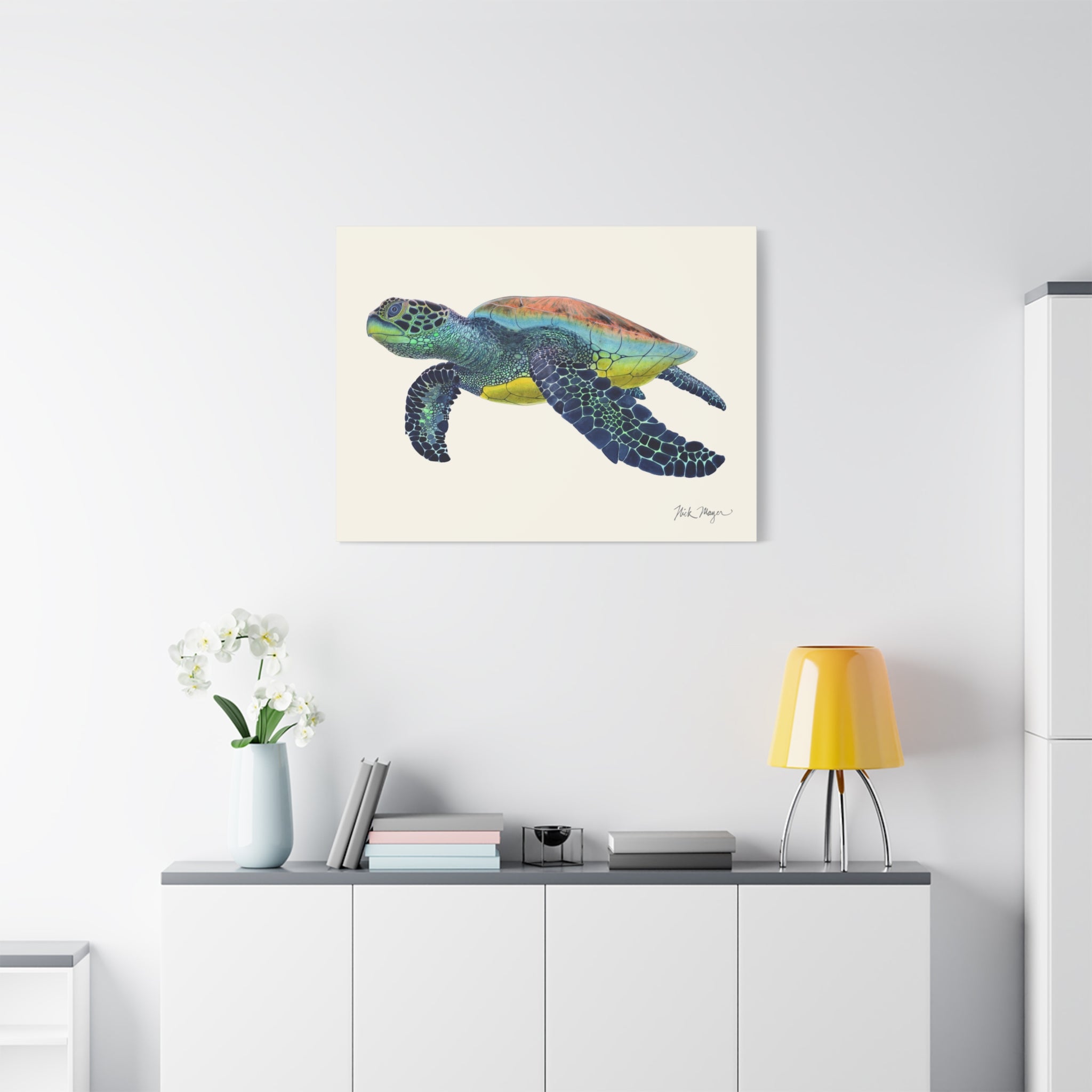Green Sea Turtle II Canvas Print