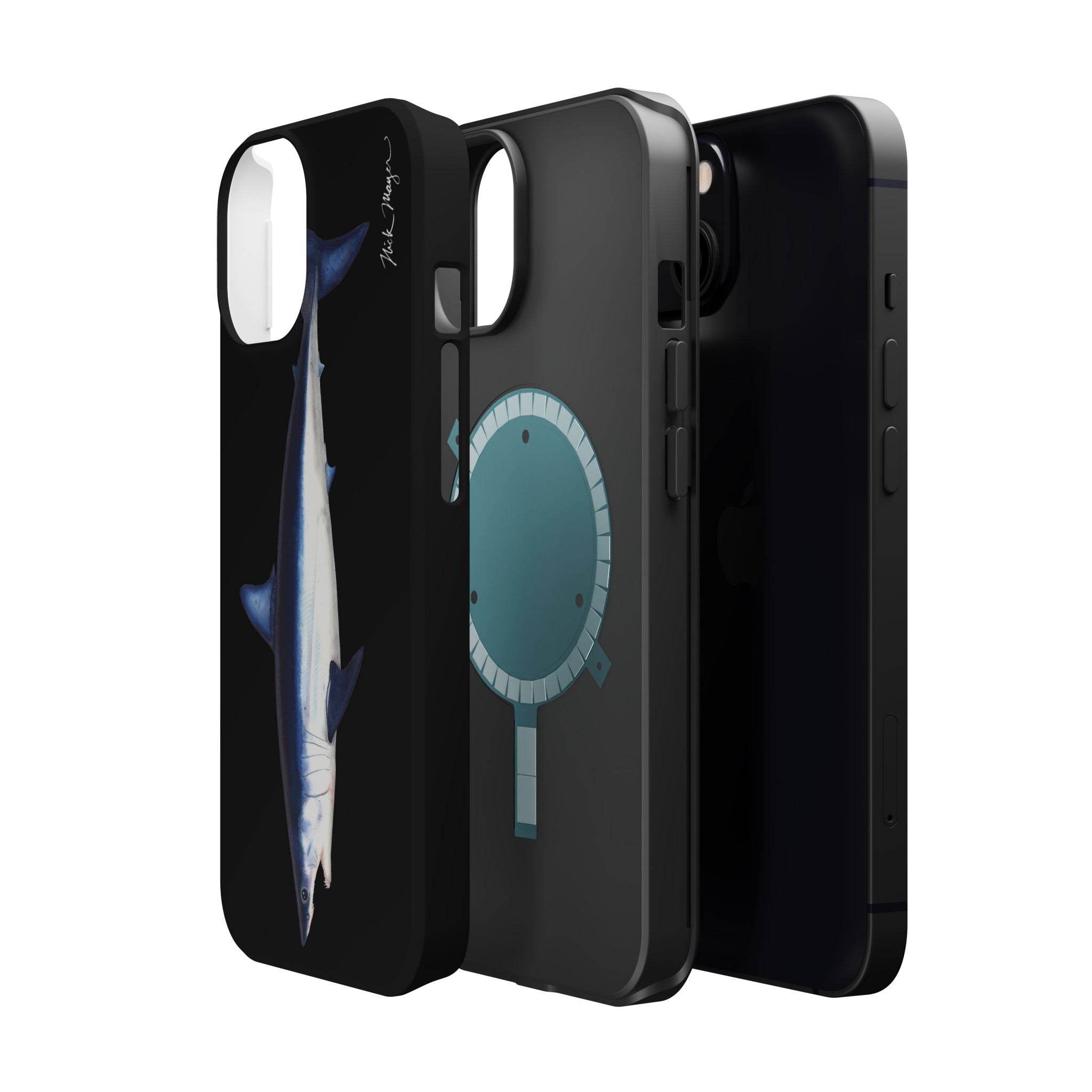 Mako Shark MagSafe Black iPhone Case