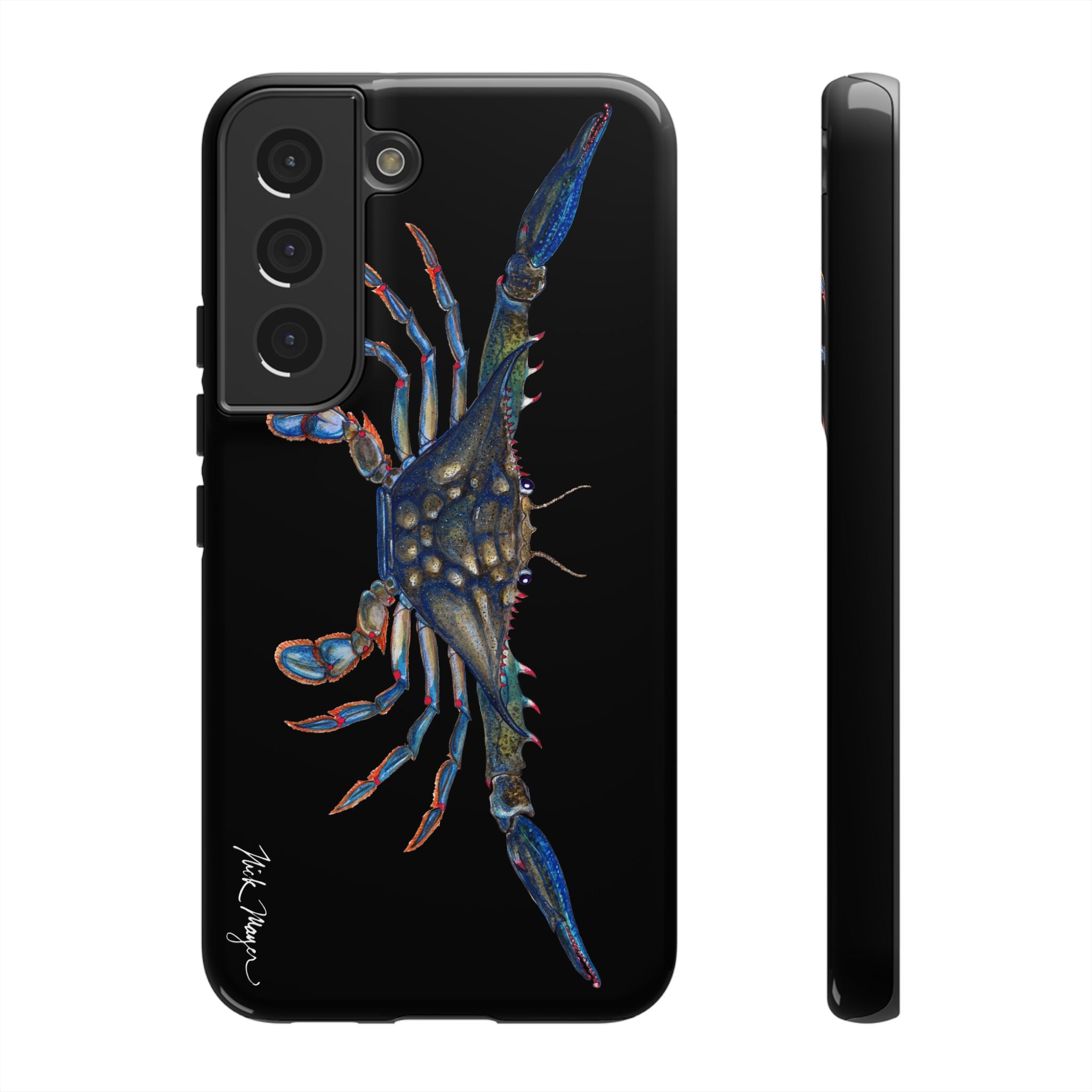 Blue Crab Black Phone Case (Samsung)