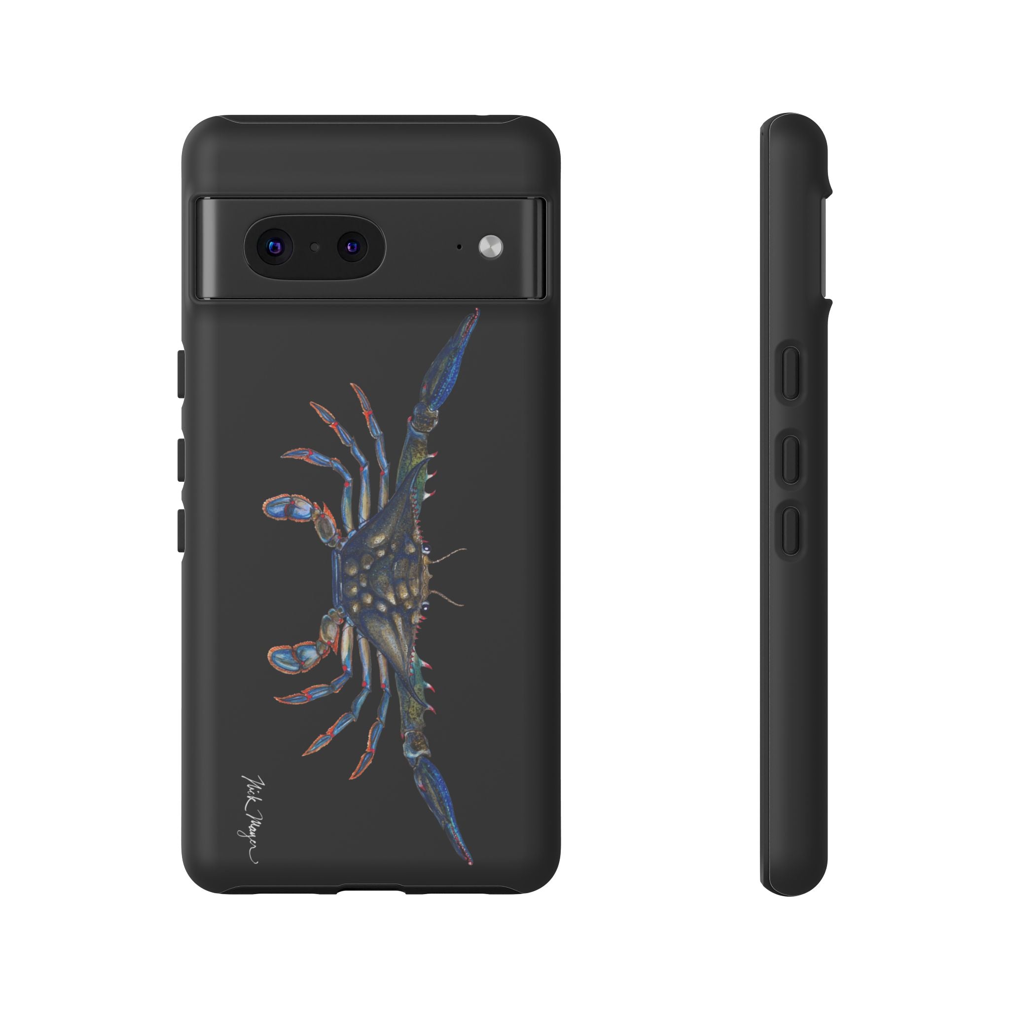 Blue Crab Black Phone Case (Samsung)