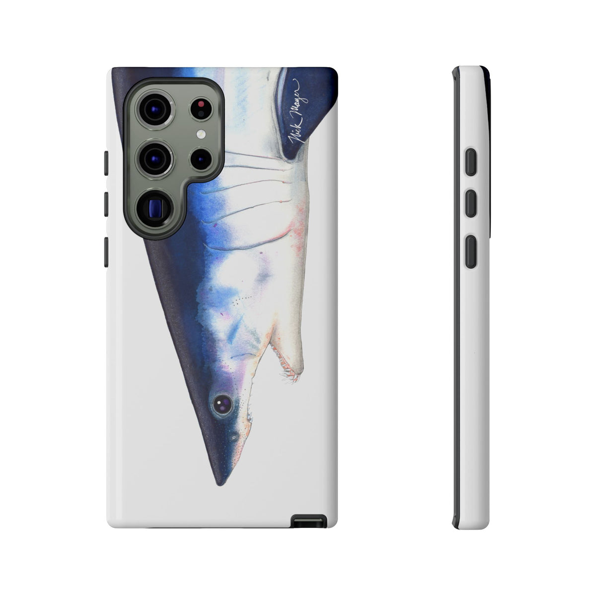 Mako Shark Face White Phone Case (Samsung) Printify