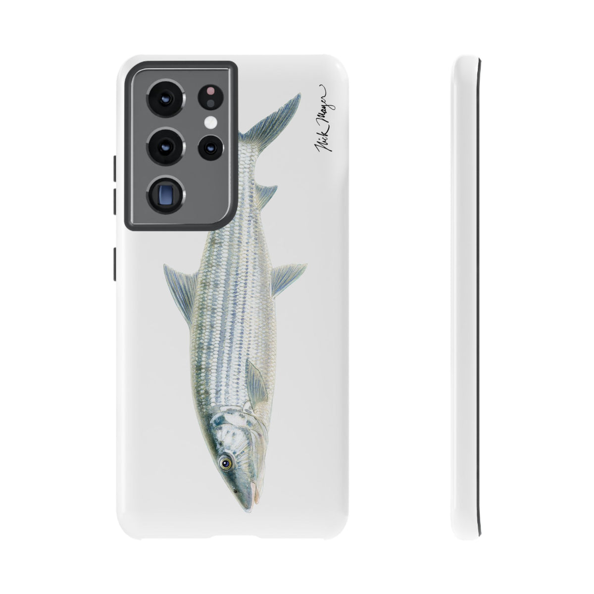 Bonefish White Phone Case (Samsung) Printify