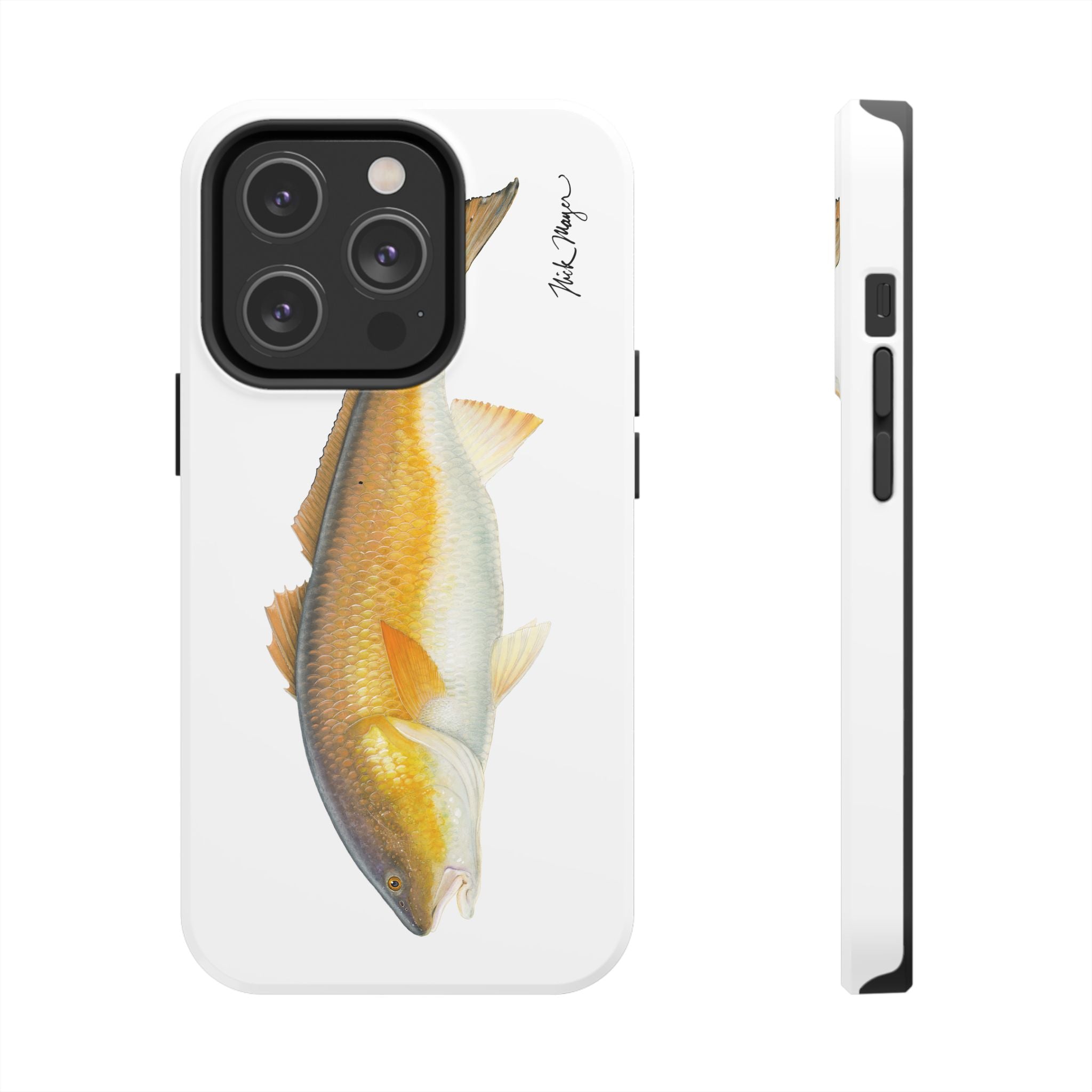 Bull Redfish White Phone Case (iPhone)