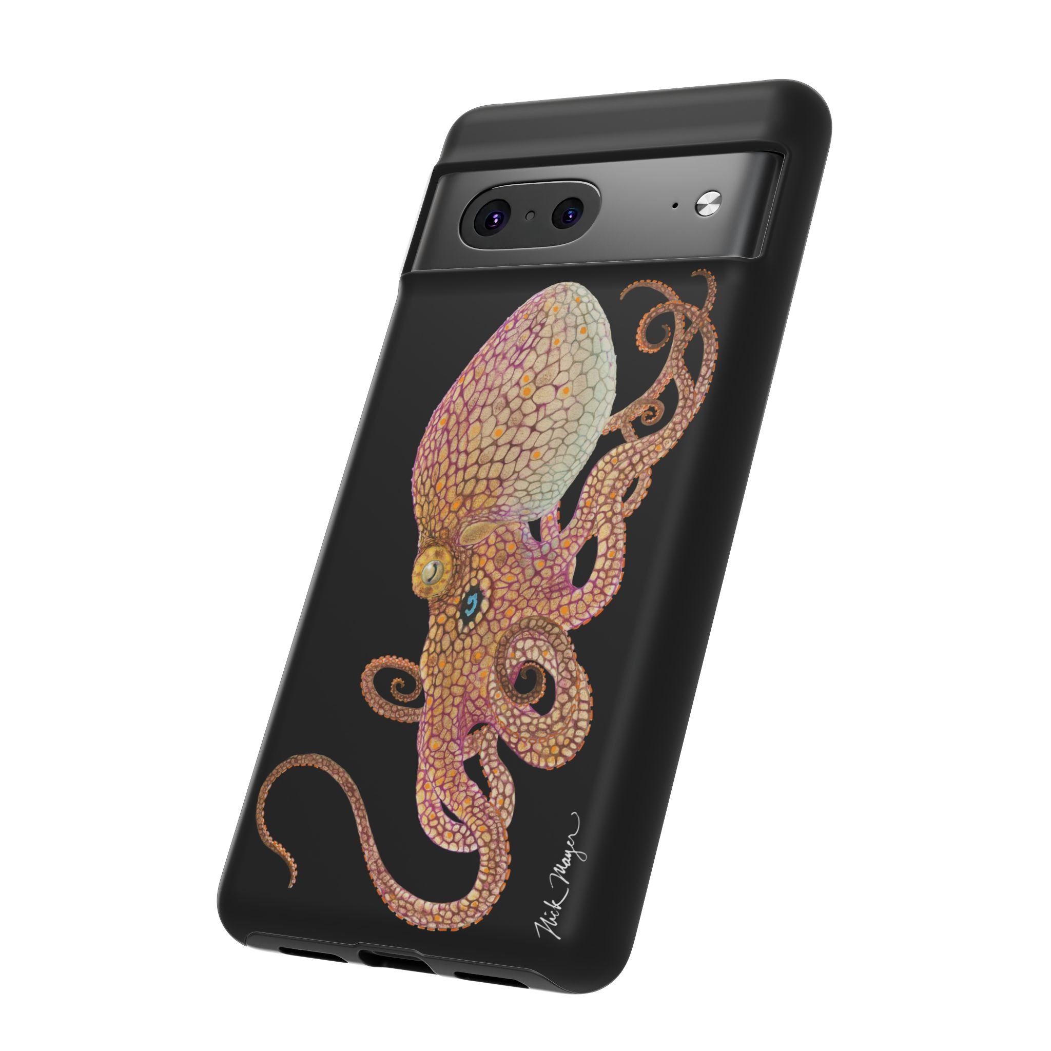 Two Spot Octopus Black Phone Case (Samsung)