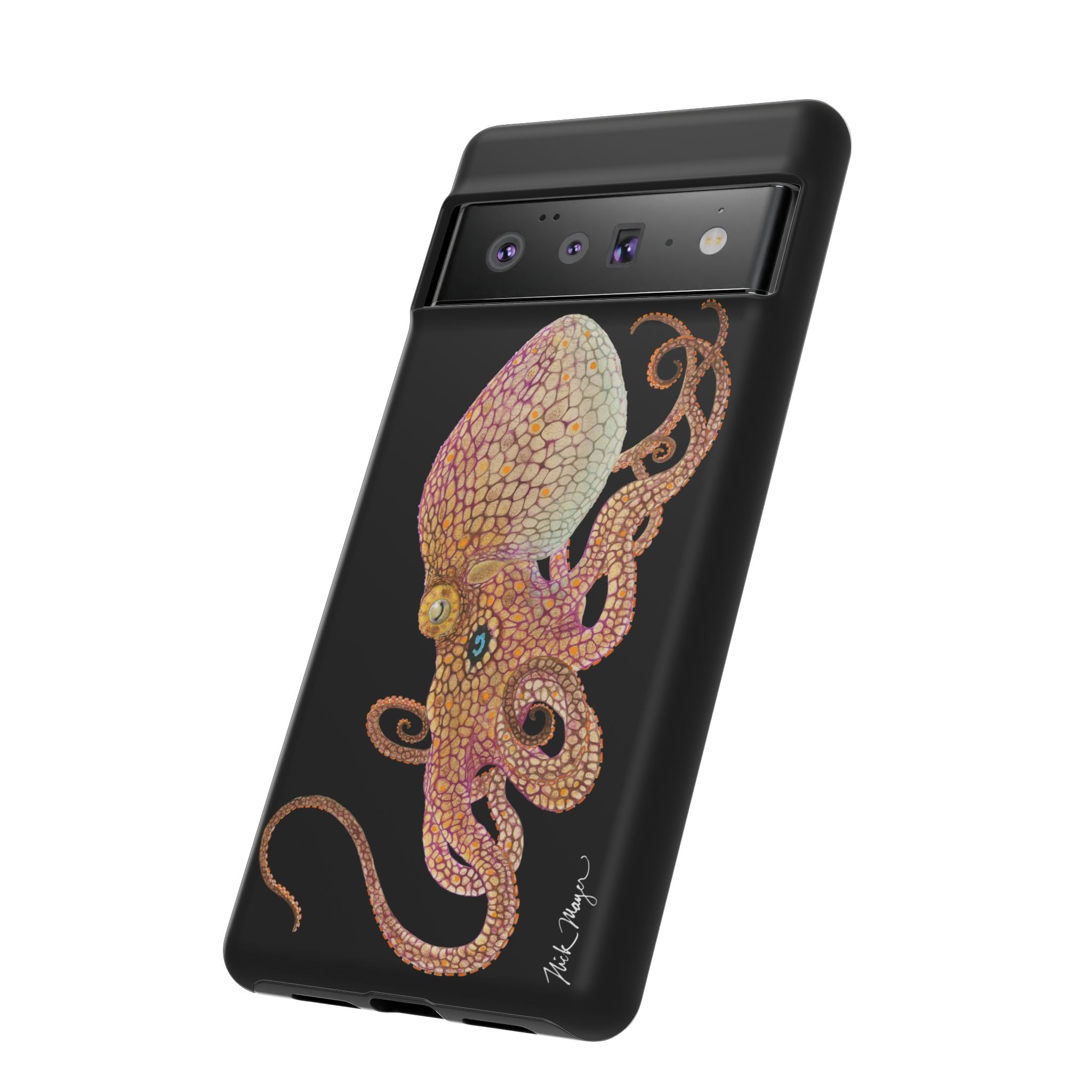Two Spot Octopus Black Phone Case (Samsung)