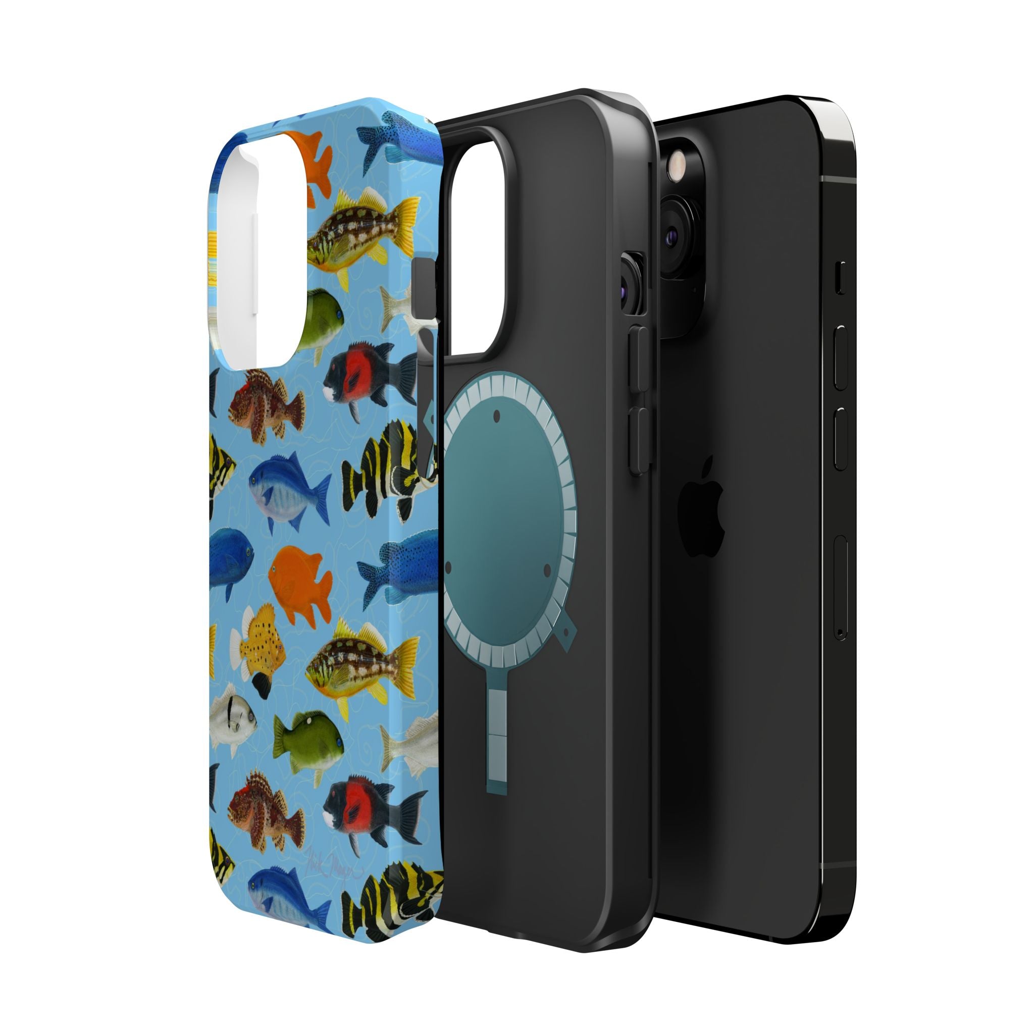 NEW California Fish Blue MagSafe iPhone Case