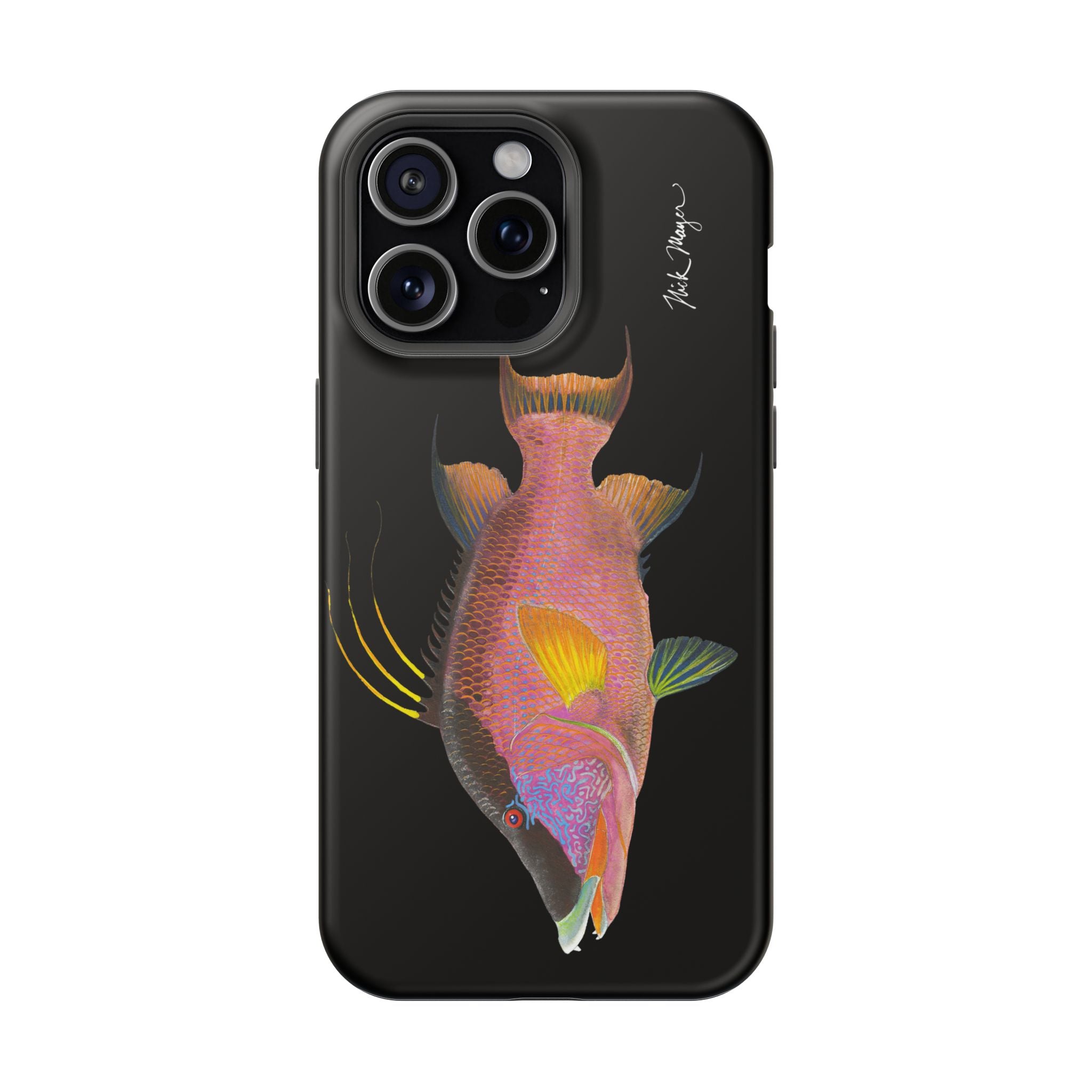 Hogfish MagSafe Black iPhone Case Printify
