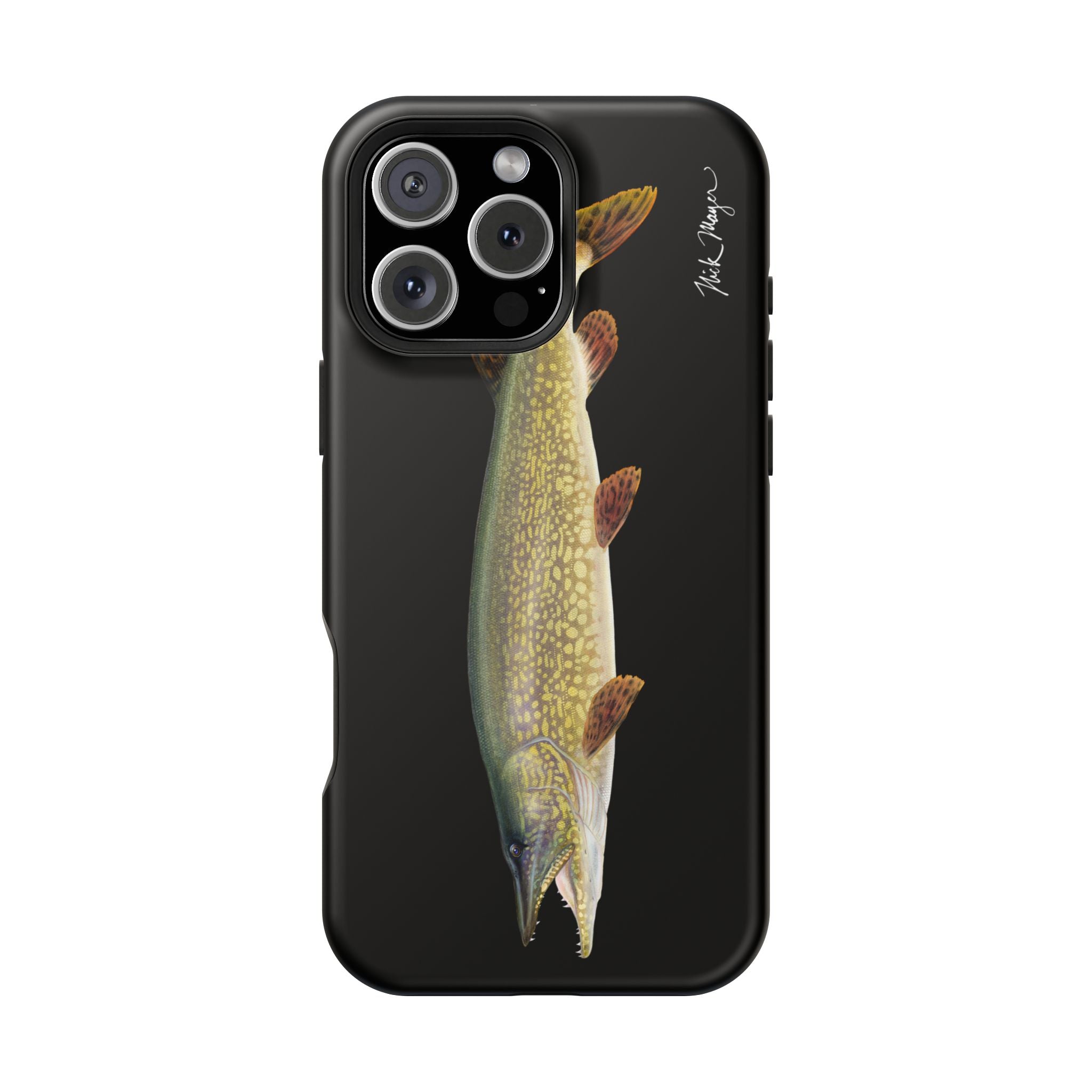 Northern Pike MagSafe Black iPhone Case Printify