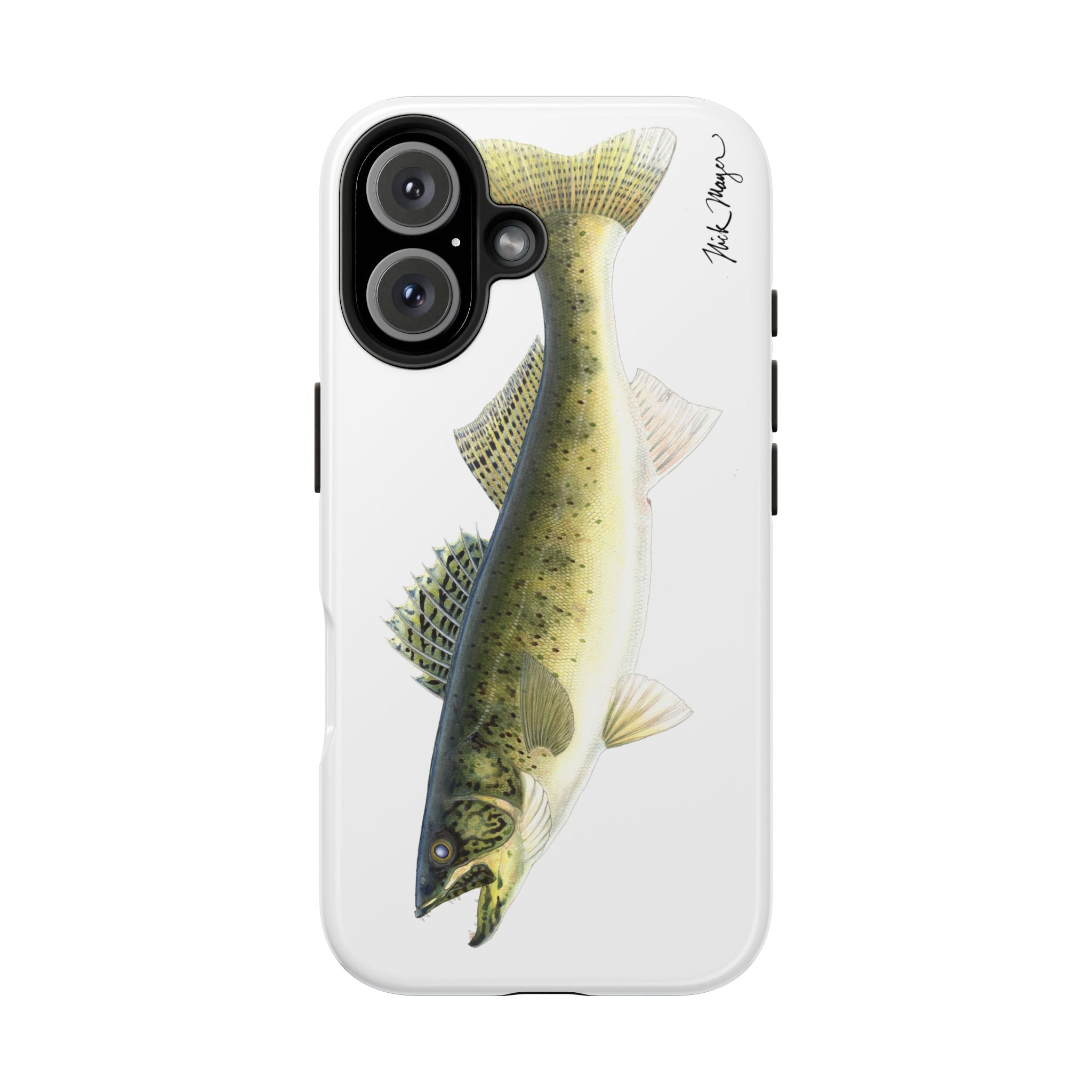 Walleye White Phone Case (iPhone)