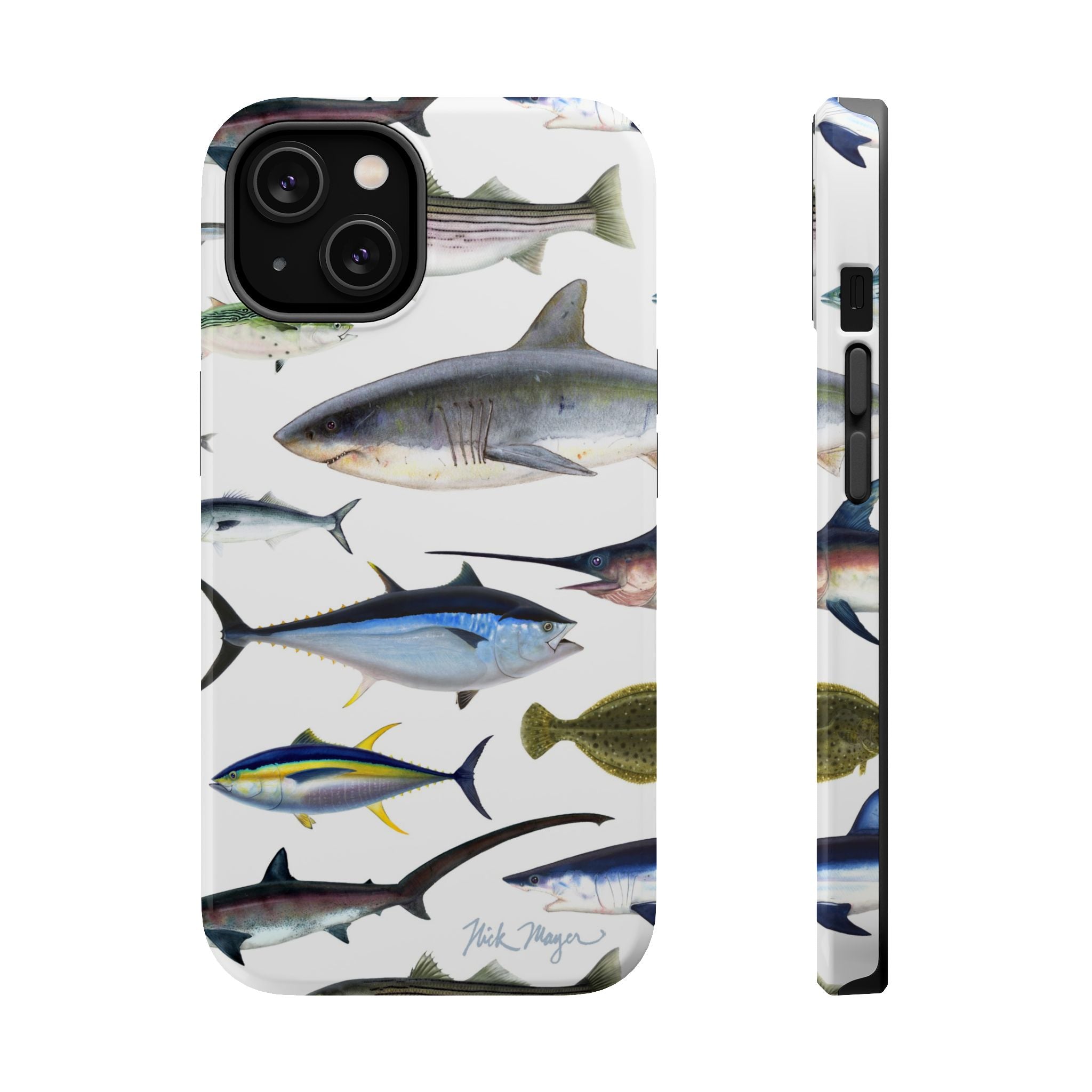 New England Fish White MagSafe iPhone Case
