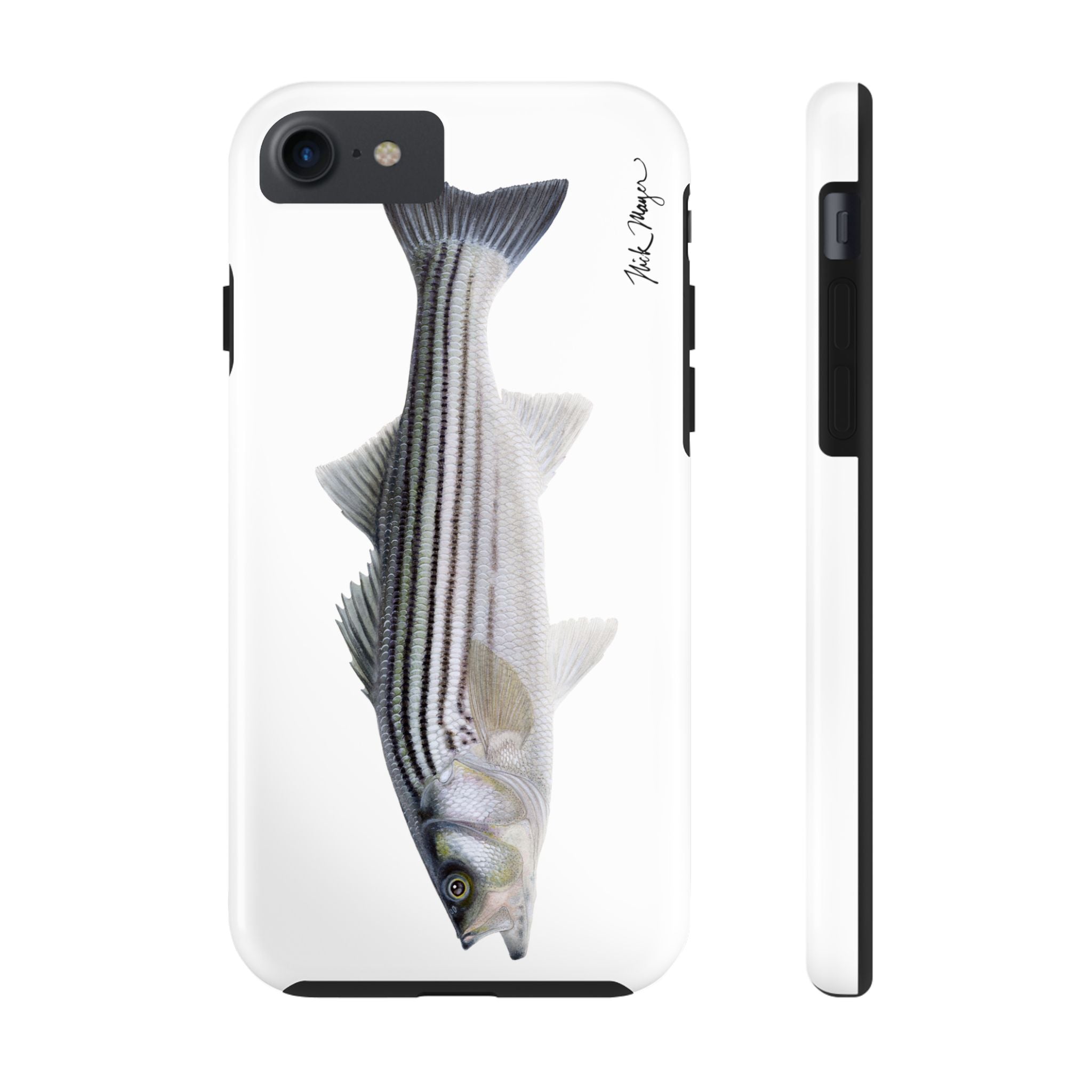 Schoolie Striper White Phone Case (iPhone)