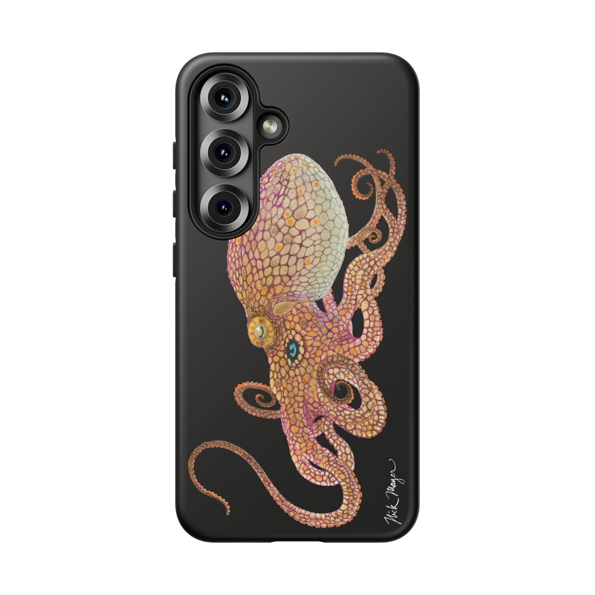 Two Spot Octopus Black Phone Case (Samsung)