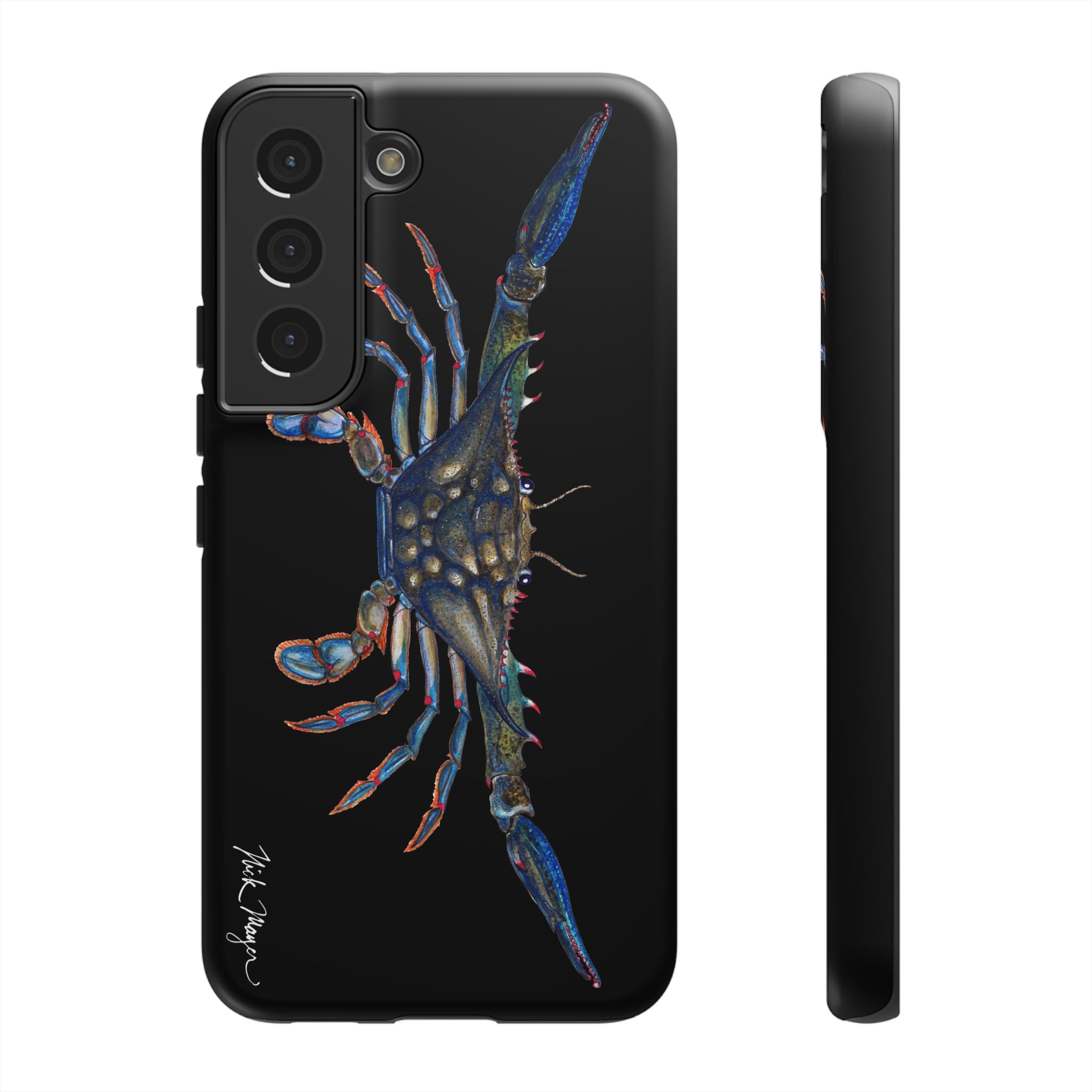 Blue Crab Black Phone Case (Samsung)