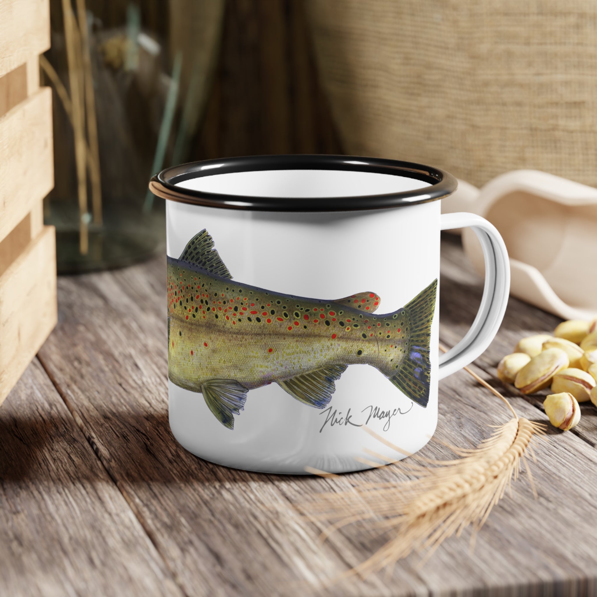 Brown Trout Mini Camp Mug