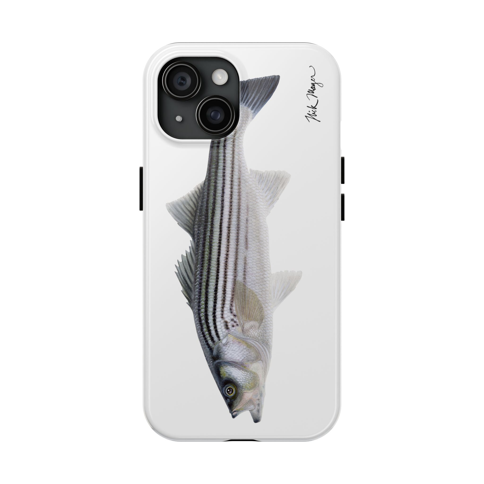 Schoolie Striper White Phone Case (iPhone)