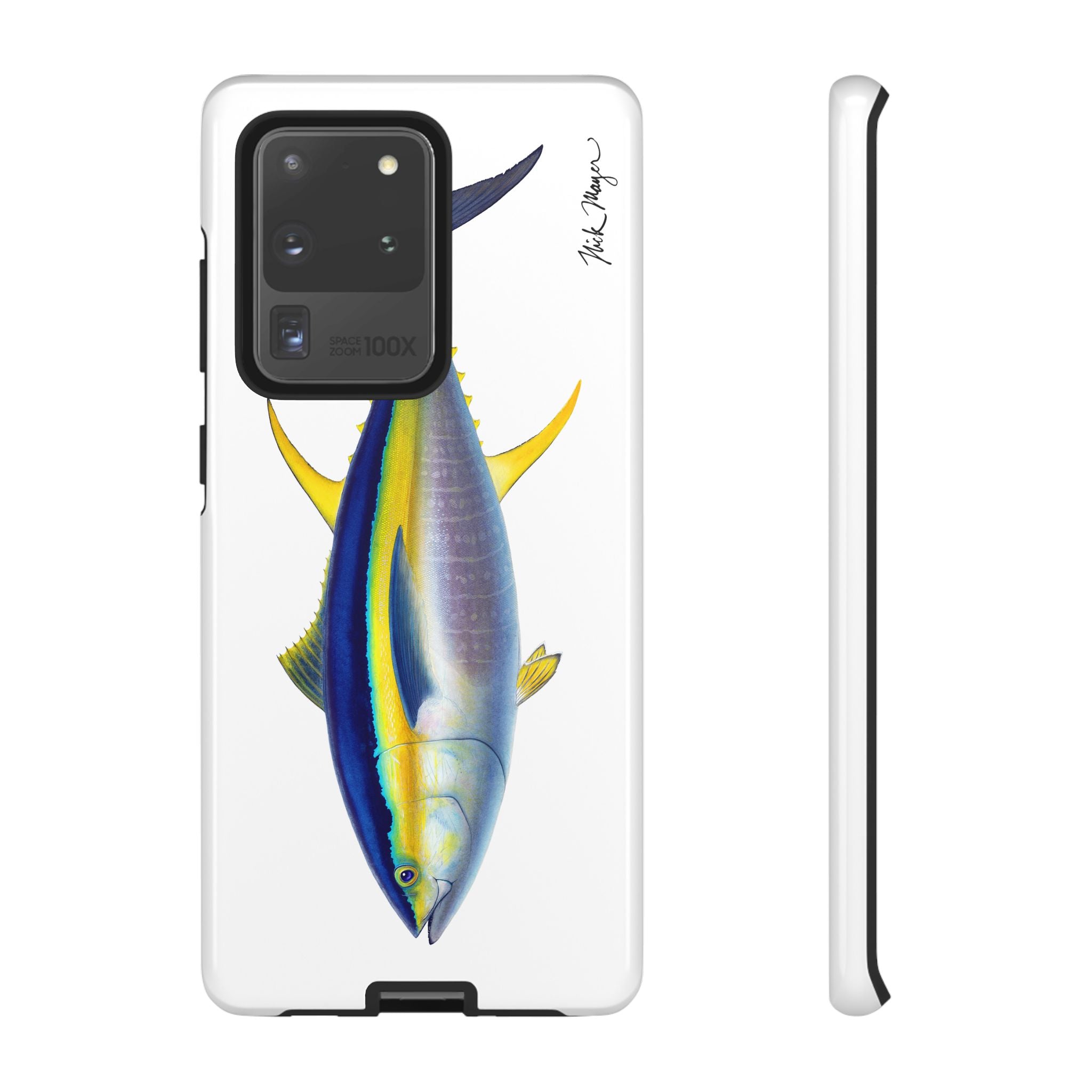 Yellowfin Tuna White Phone Case (Samsung) Printify
