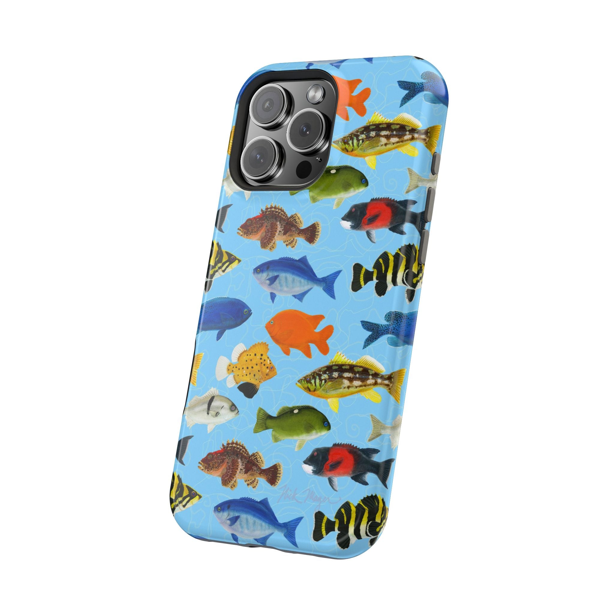 NEW California Fish Blue MagSafe iPhone Case