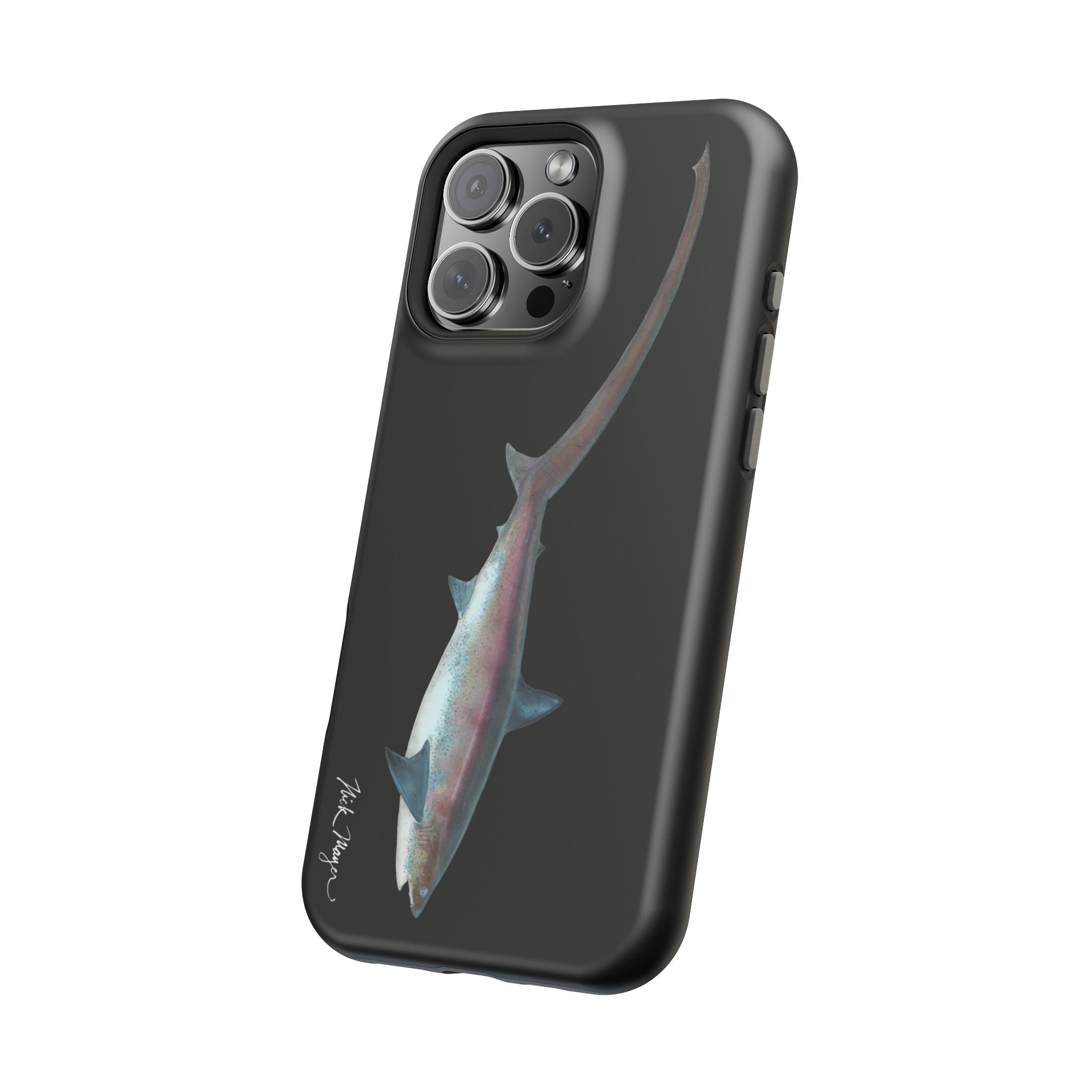 Thresher Shark MagSafe Black iPhone Case