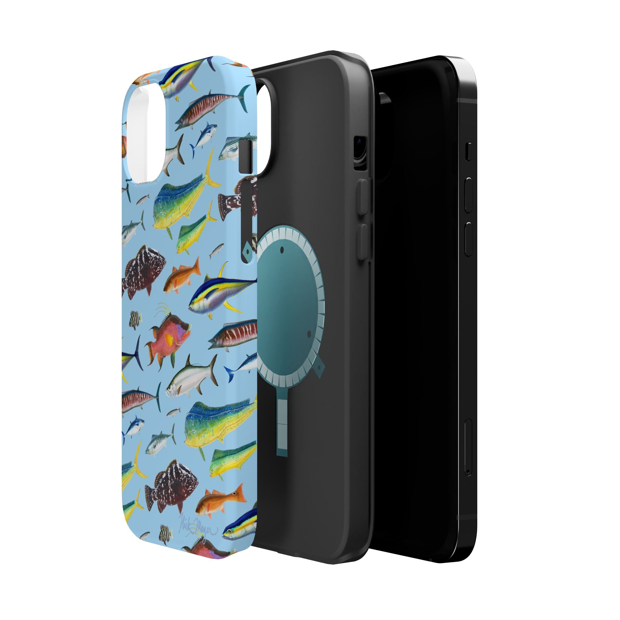 Southern Offshore Fish Blue MagSafe iPhone Case