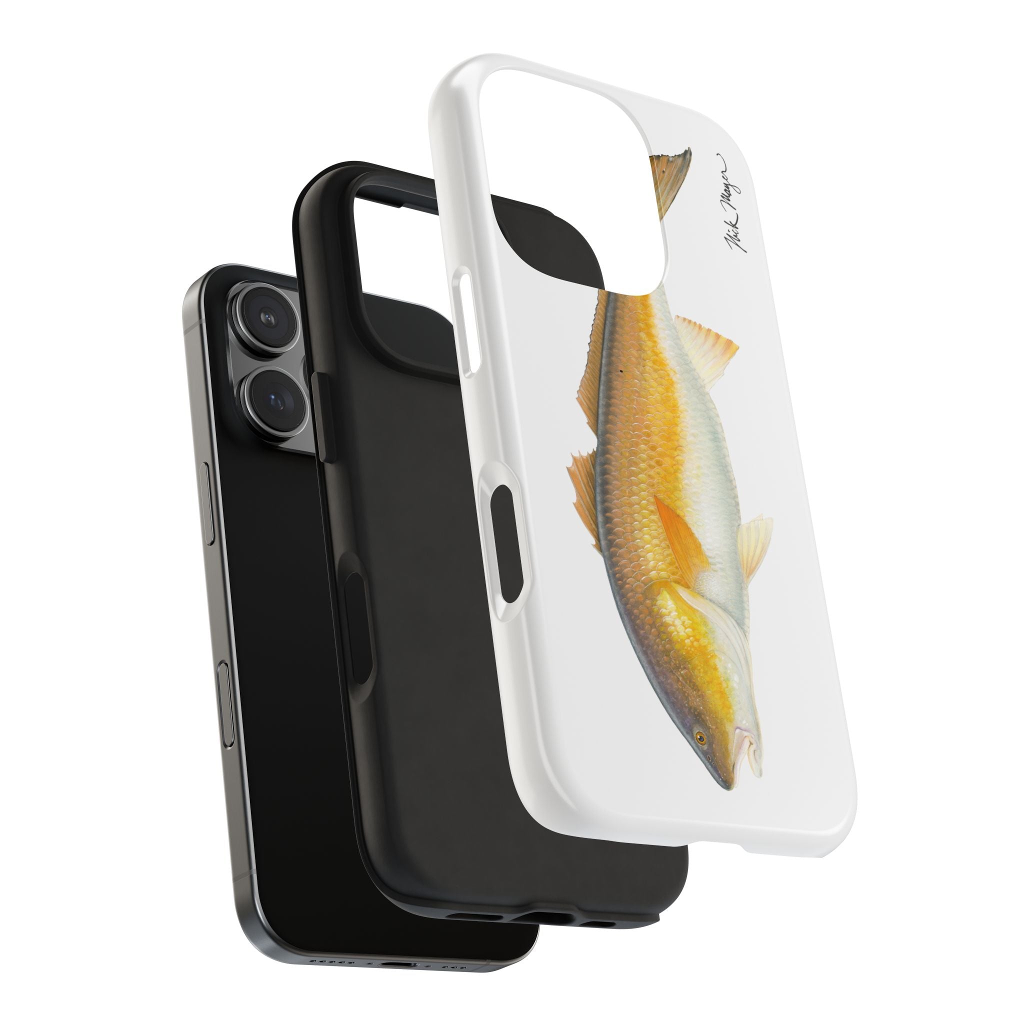 Bull Redfish White Phone Case (iPhone)