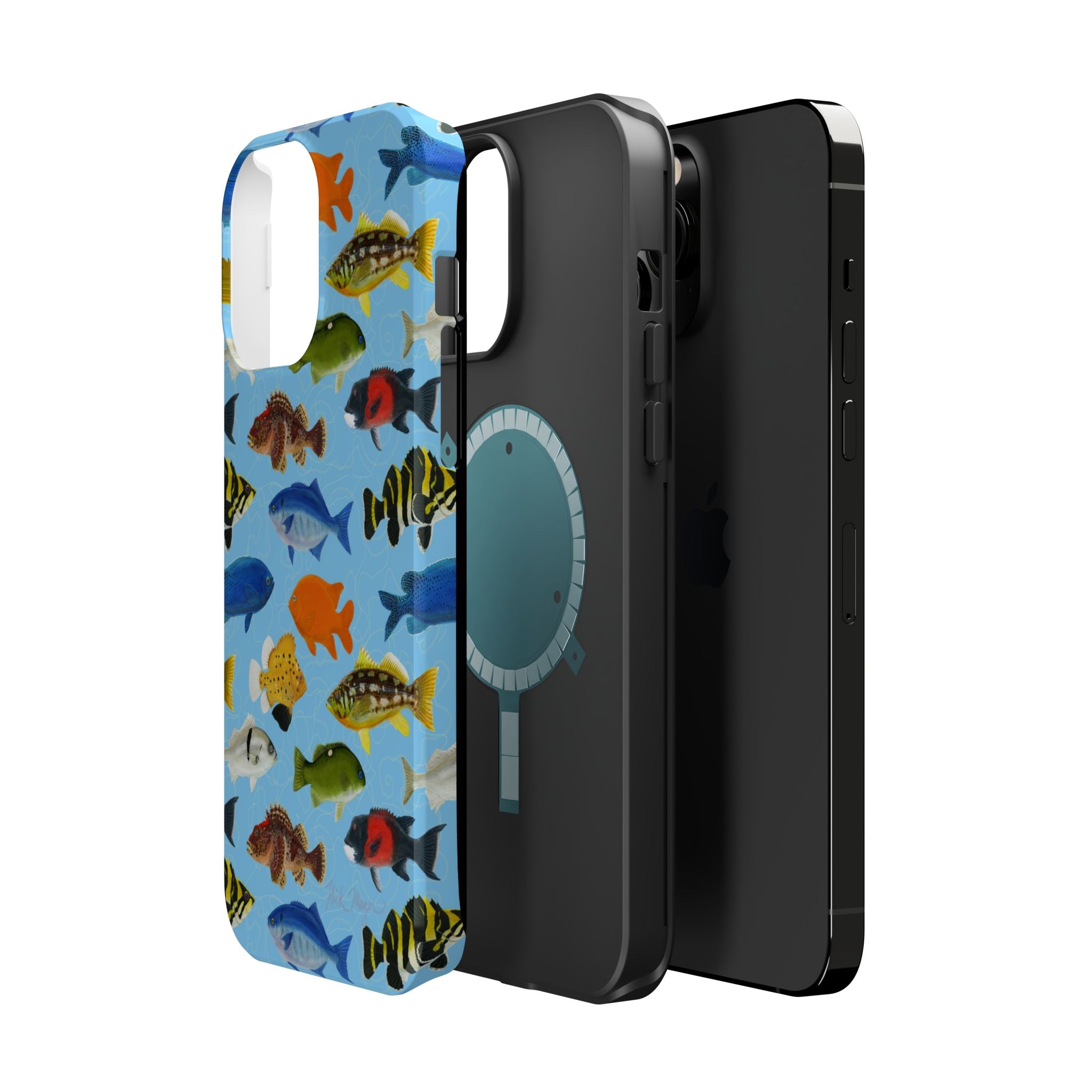 NEW California Fish Blue MagSafe iPhone Case