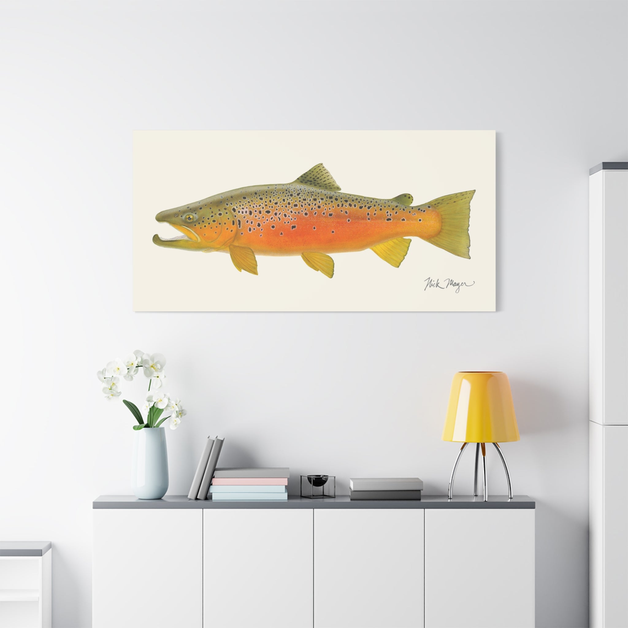 Brown Trout II Canvas Print, NEW for Holiday 2025!