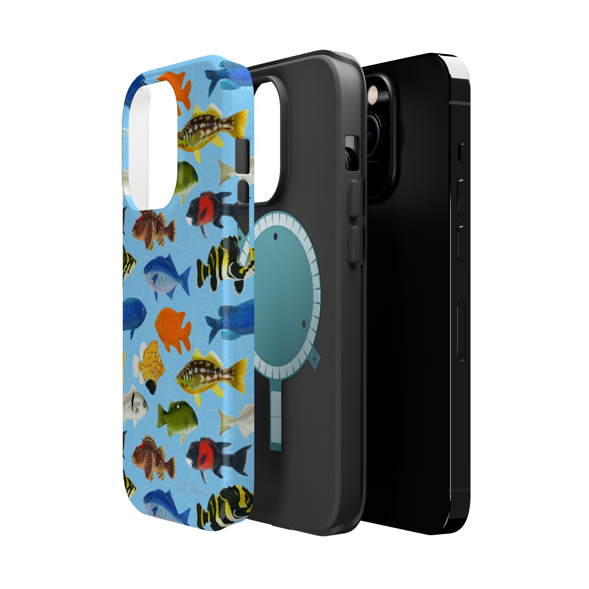 NEW California Fish Blue MagSafe iPhone Case