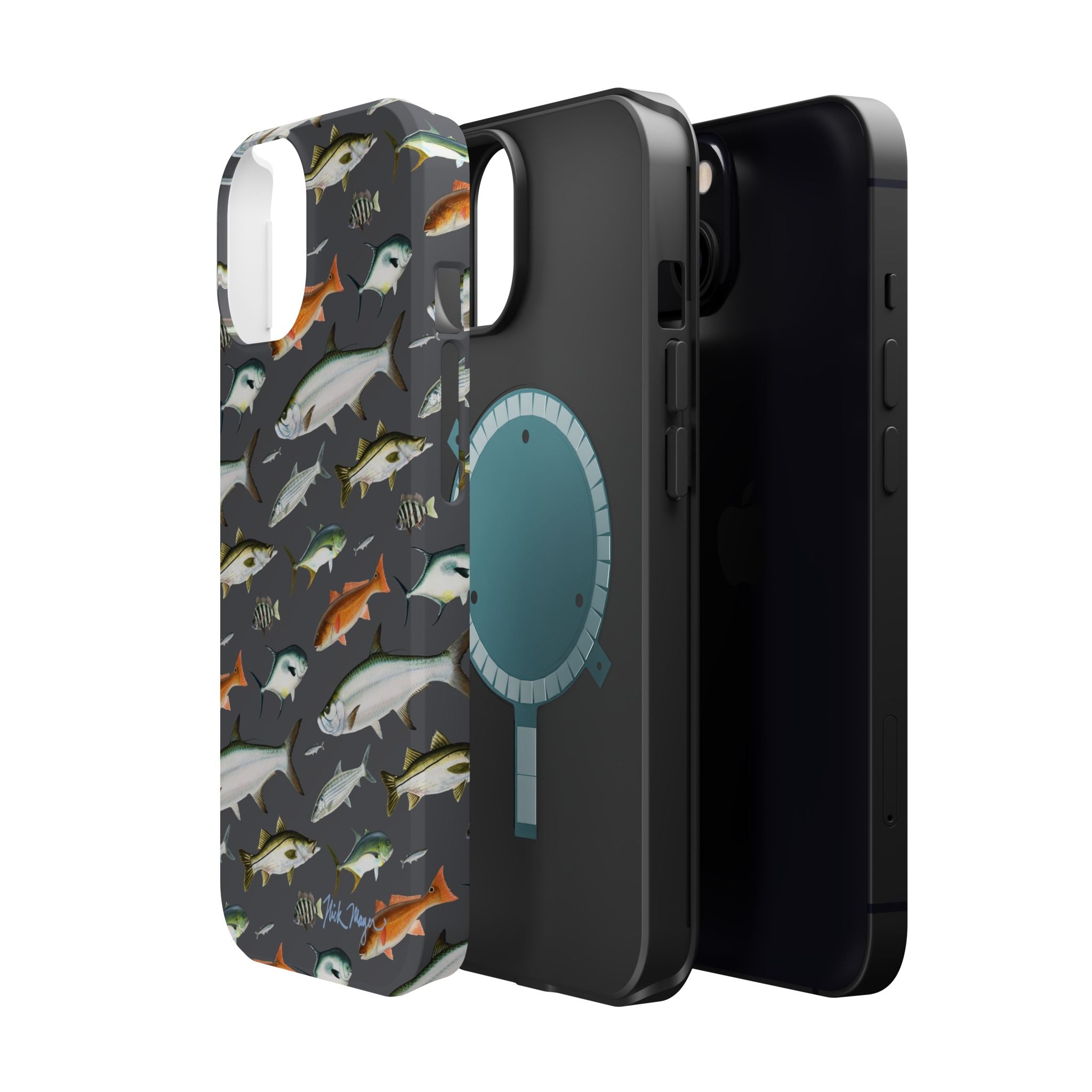 Southern Fish Grey MagSafe iPhone Case