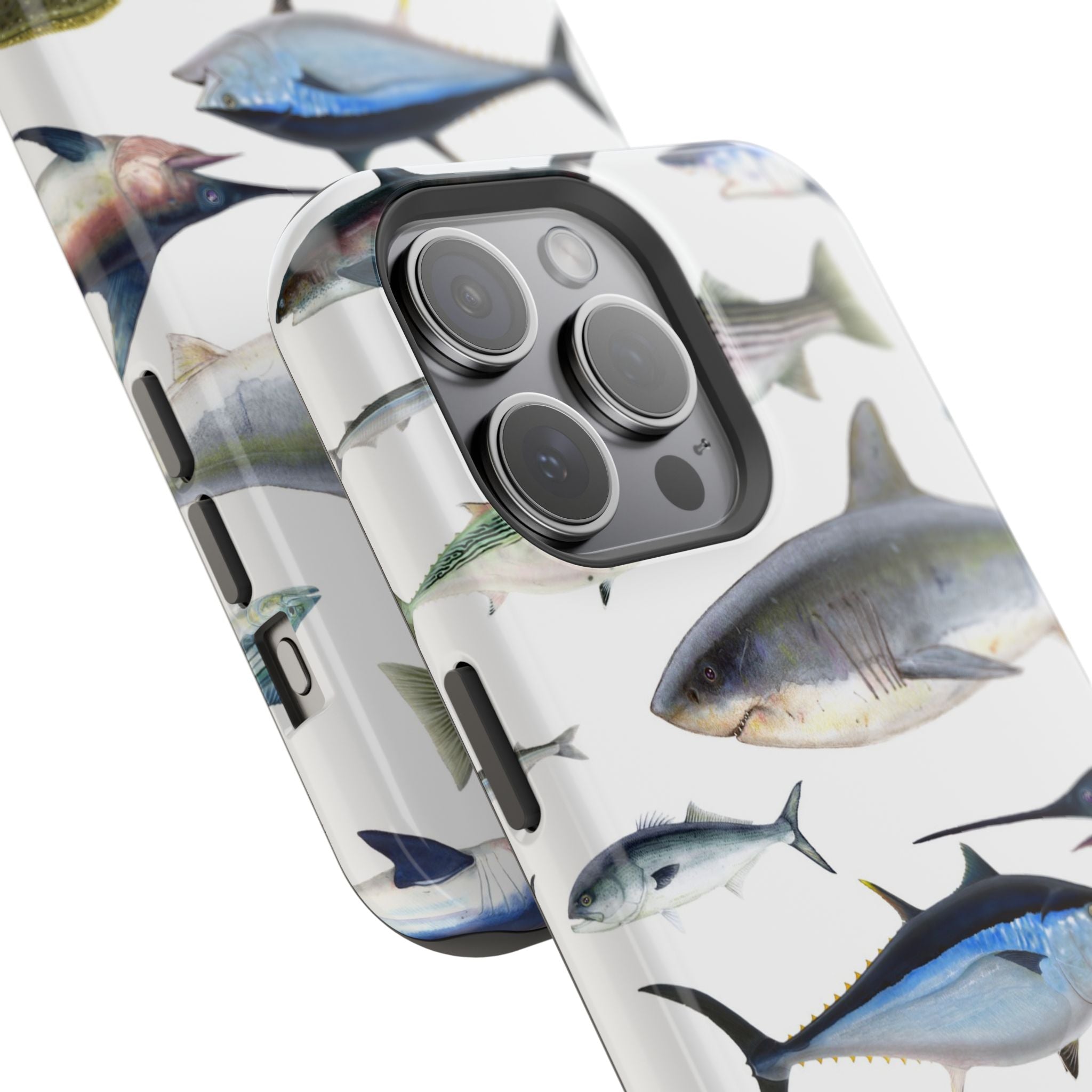 New England Fish White MagSafe iPhone Case