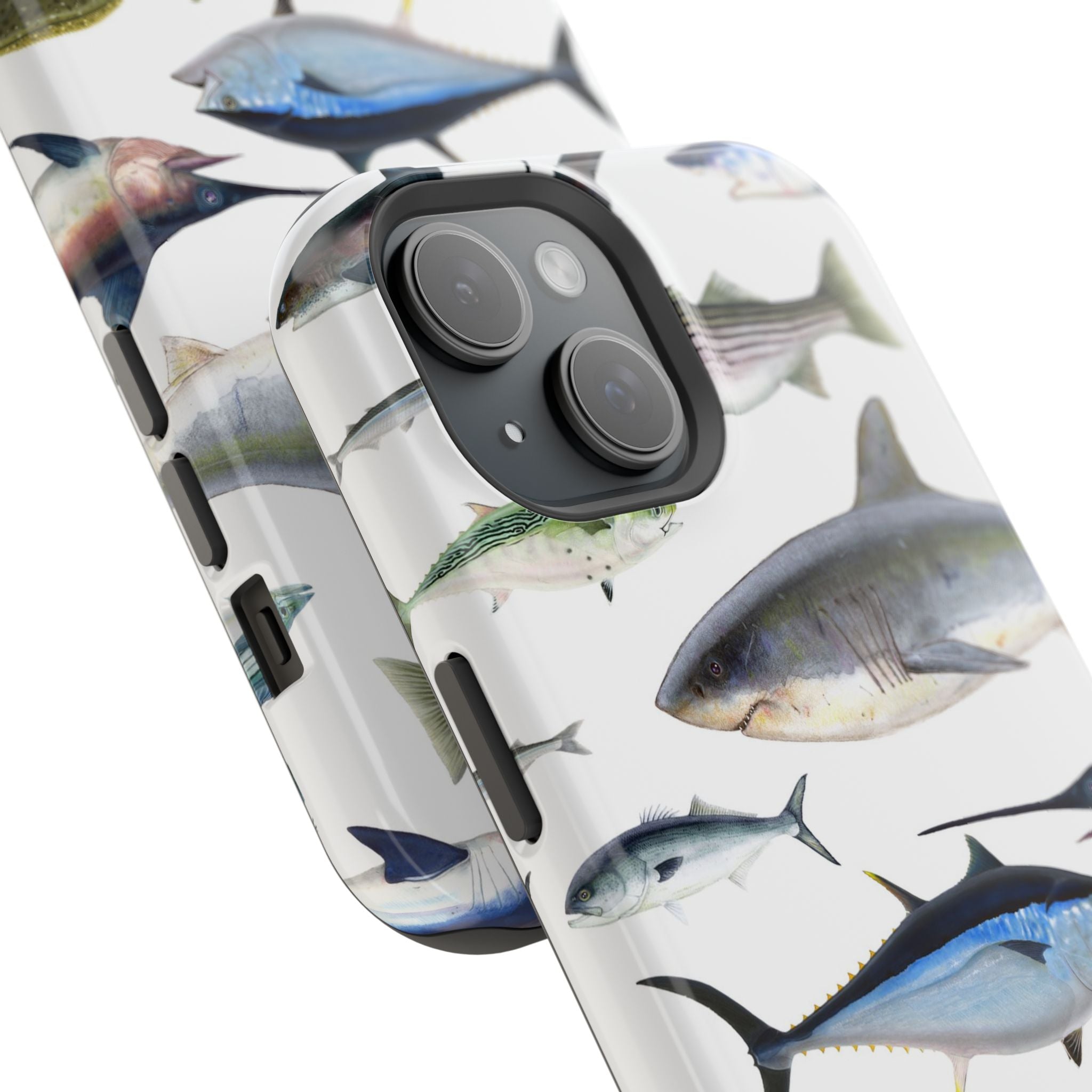 New England Fish White MagSafe iPhone Case