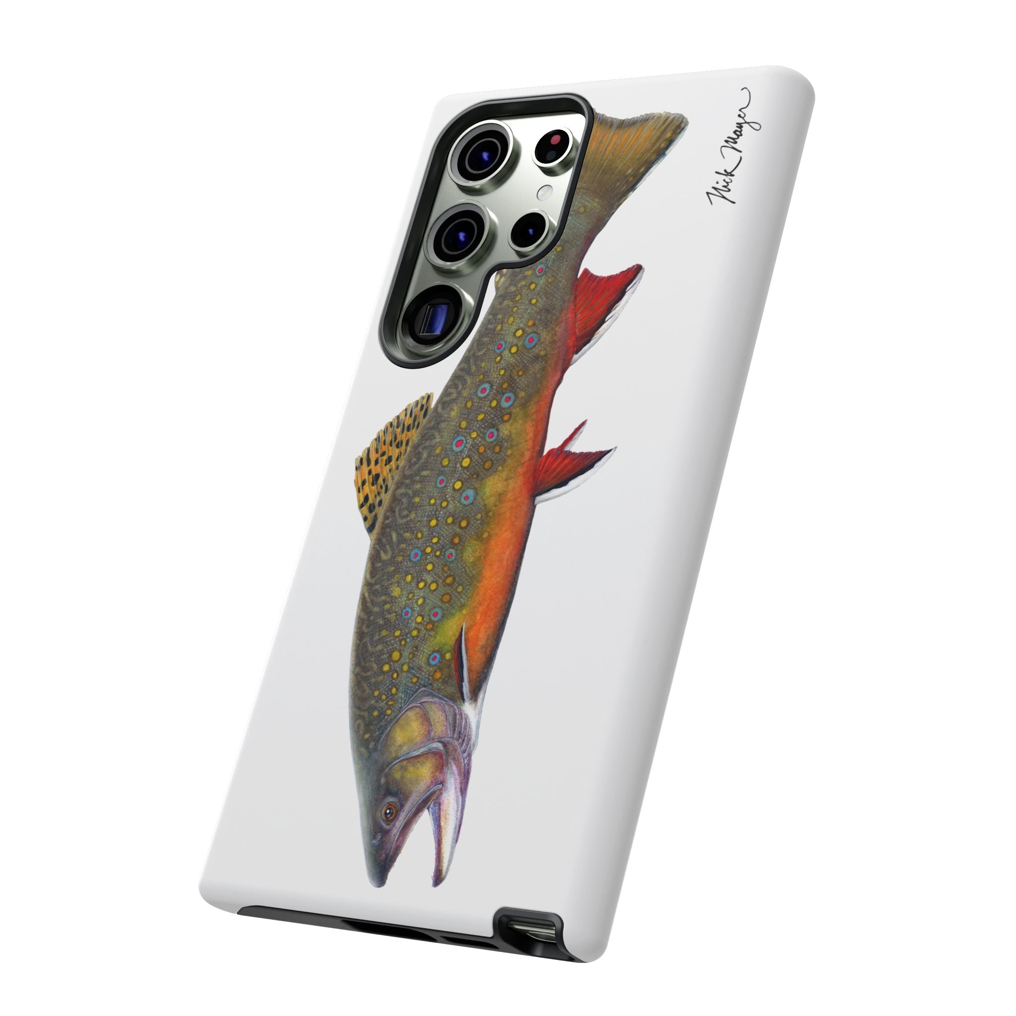 Brook Trout White Phone Case (Samsung)