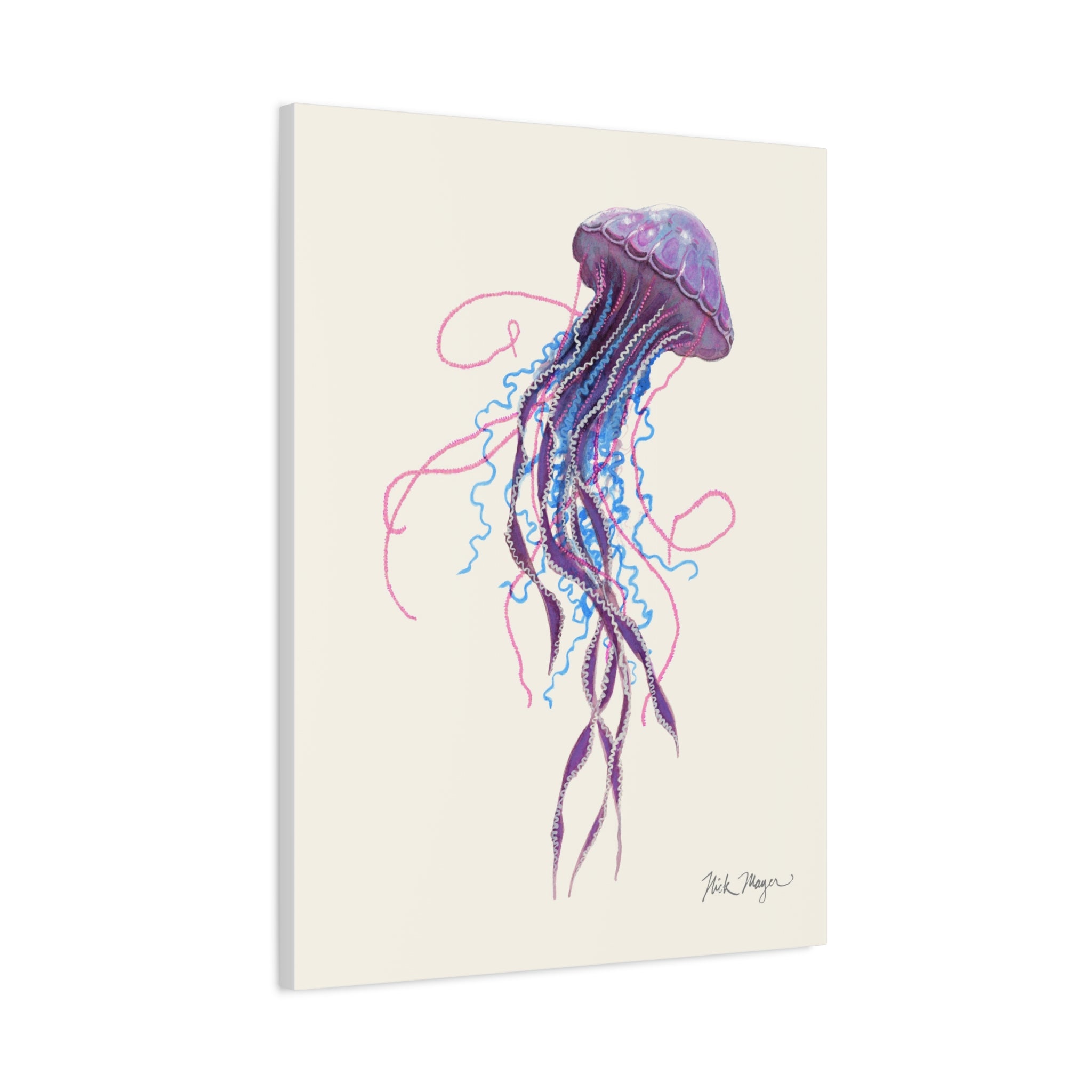 Purple Jellyfish II Canvas Print
